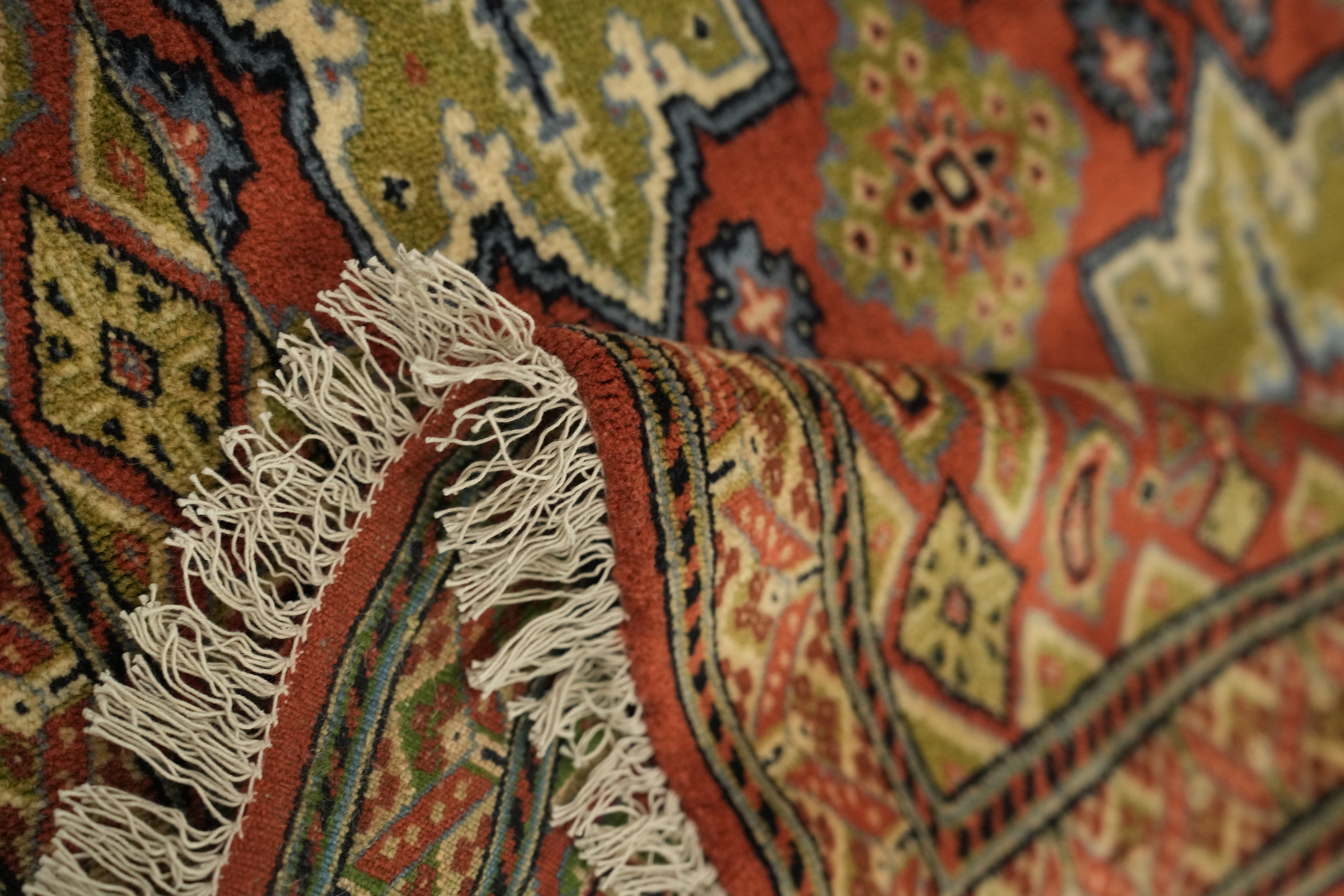 Vegetable Dye Turkoman Persian Area Rug 2x4