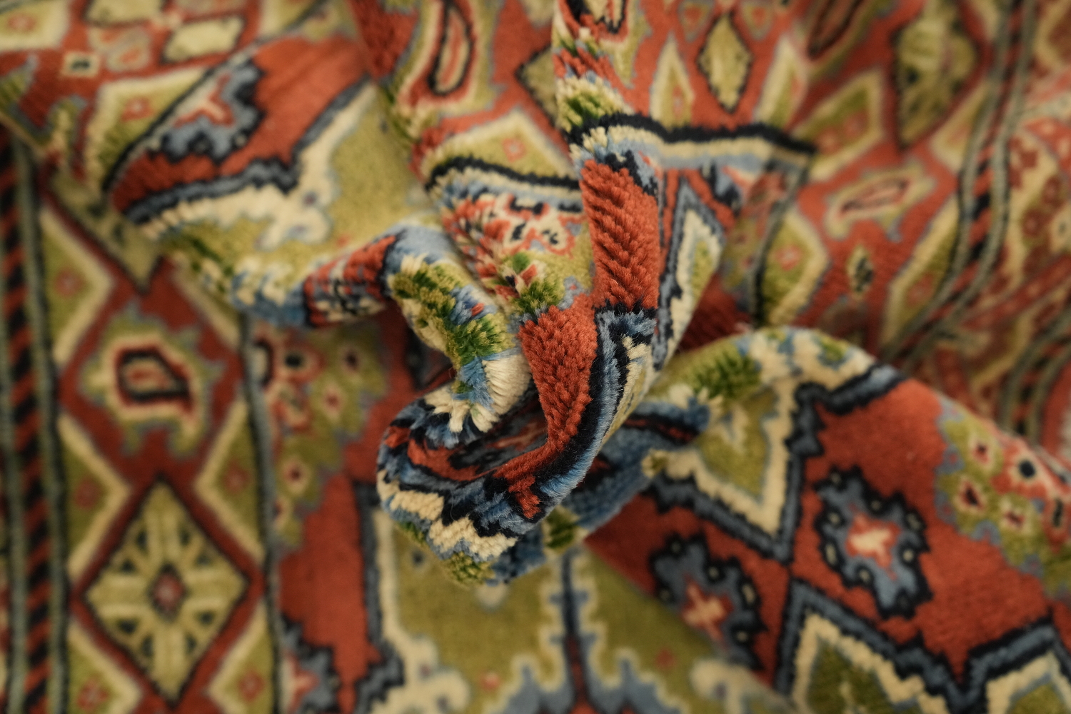 Vegetable Dye Turkoman Persian Area Rug 2x4