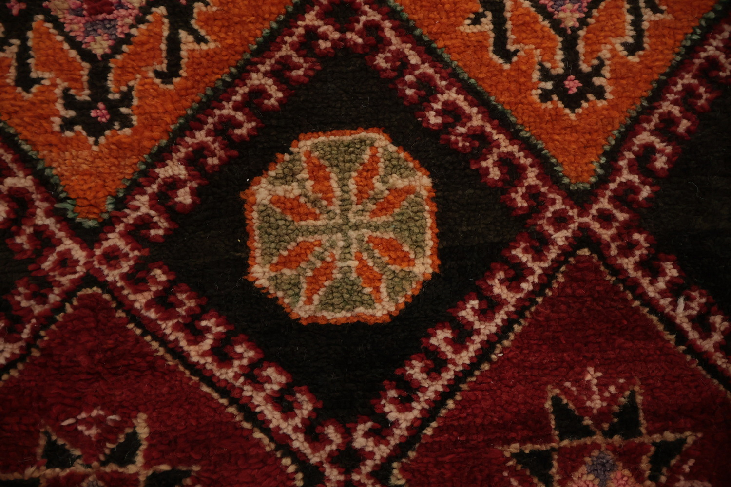 Artisan Crafted Moroccan Area Rug 6x11 with Rich Earthy Color Palette
