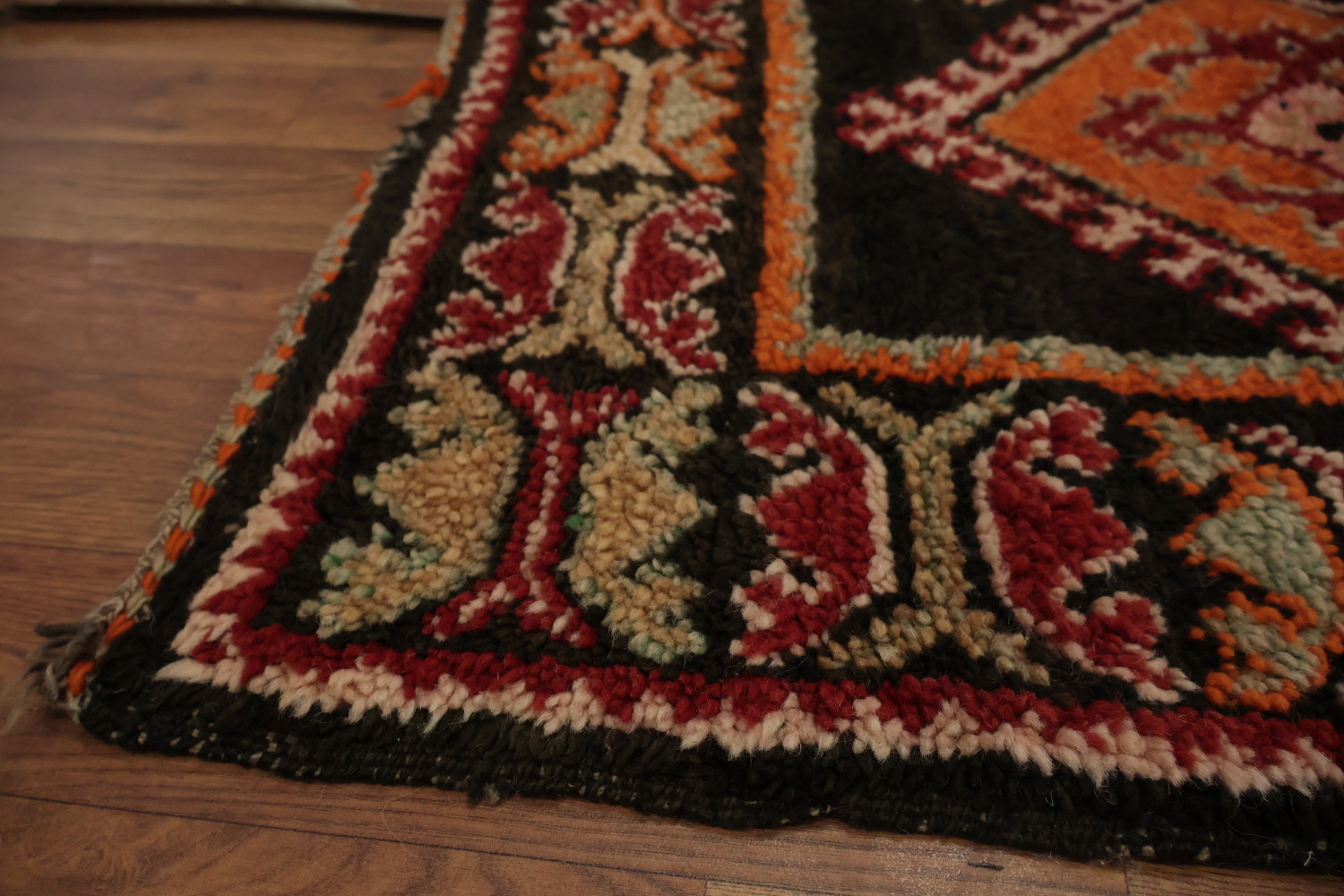 Artisan Crafted Moroccan Area Rug 6x11 with Rich Earthy Color Palette