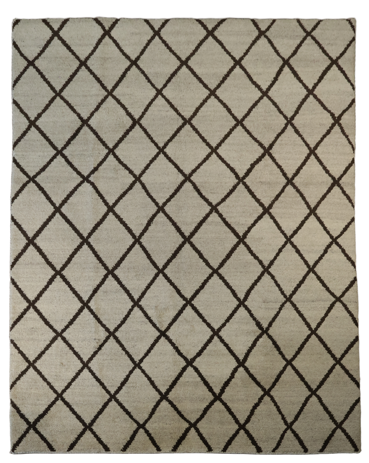 Modern Trellis Moroccan Oriental Wool Area Rug 8x10