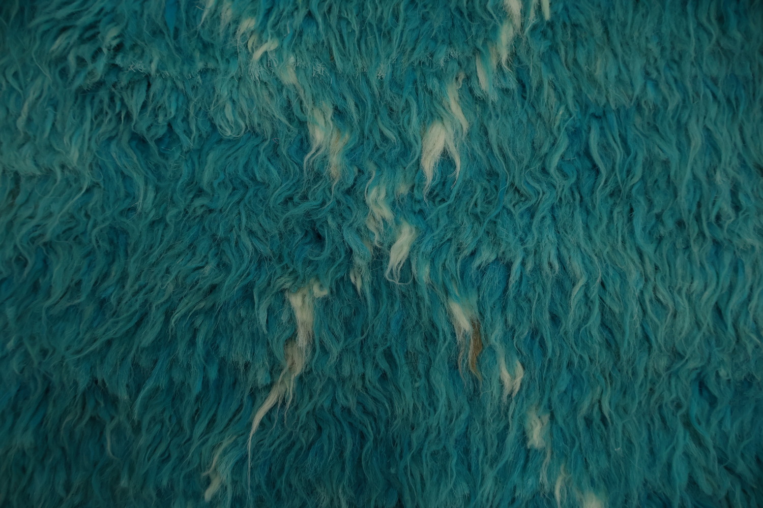 Teal Moroccan Area Rug 6x10 with Geometric Diamond Designs