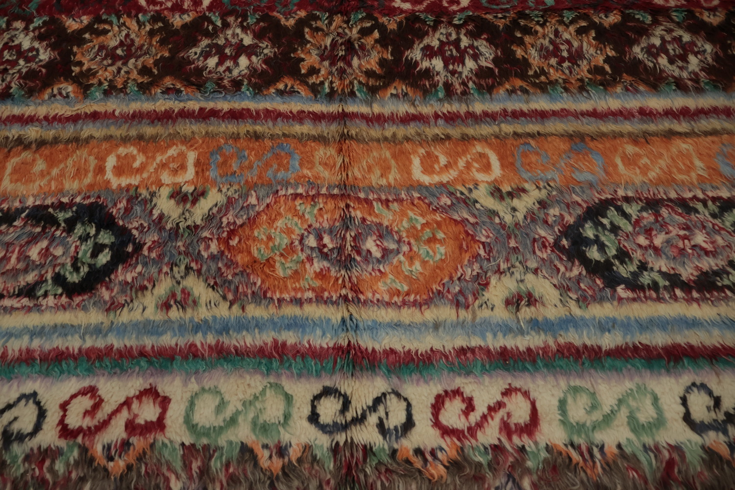 Authentic Moroccan Area Rug 7x10 with Vivid Patterns for Timeless Charm