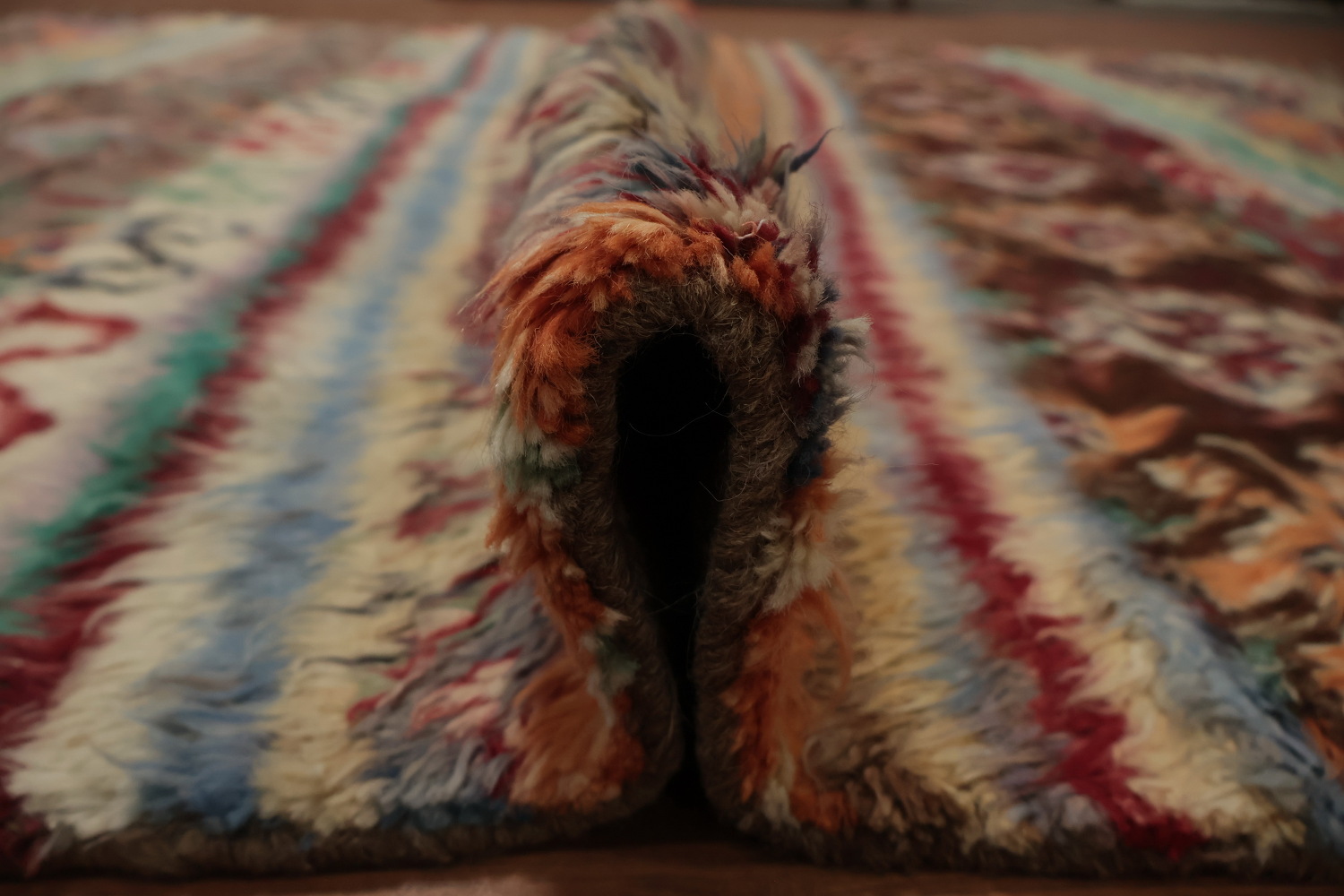 Authentic Moroccan Area Rug 7x10 with Vivid Patterns for Timeless Charm