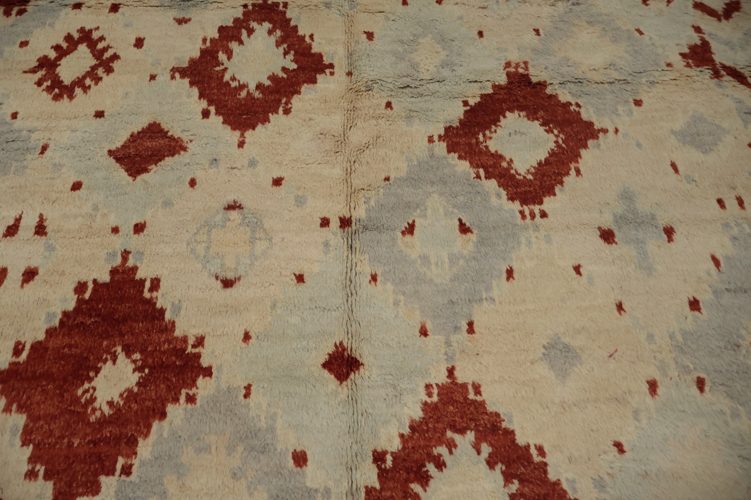 Rustic Moroccan Area Rug 6x9 with Authentic Geometric Patterns