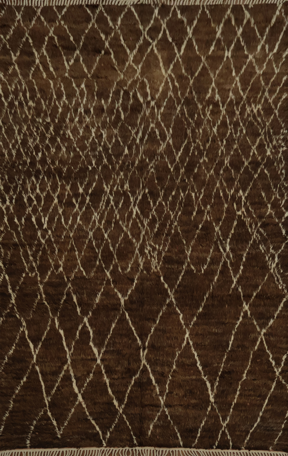 Luxurious Moroccan Area Rug 6x9 with Subtle Geometric Latticework