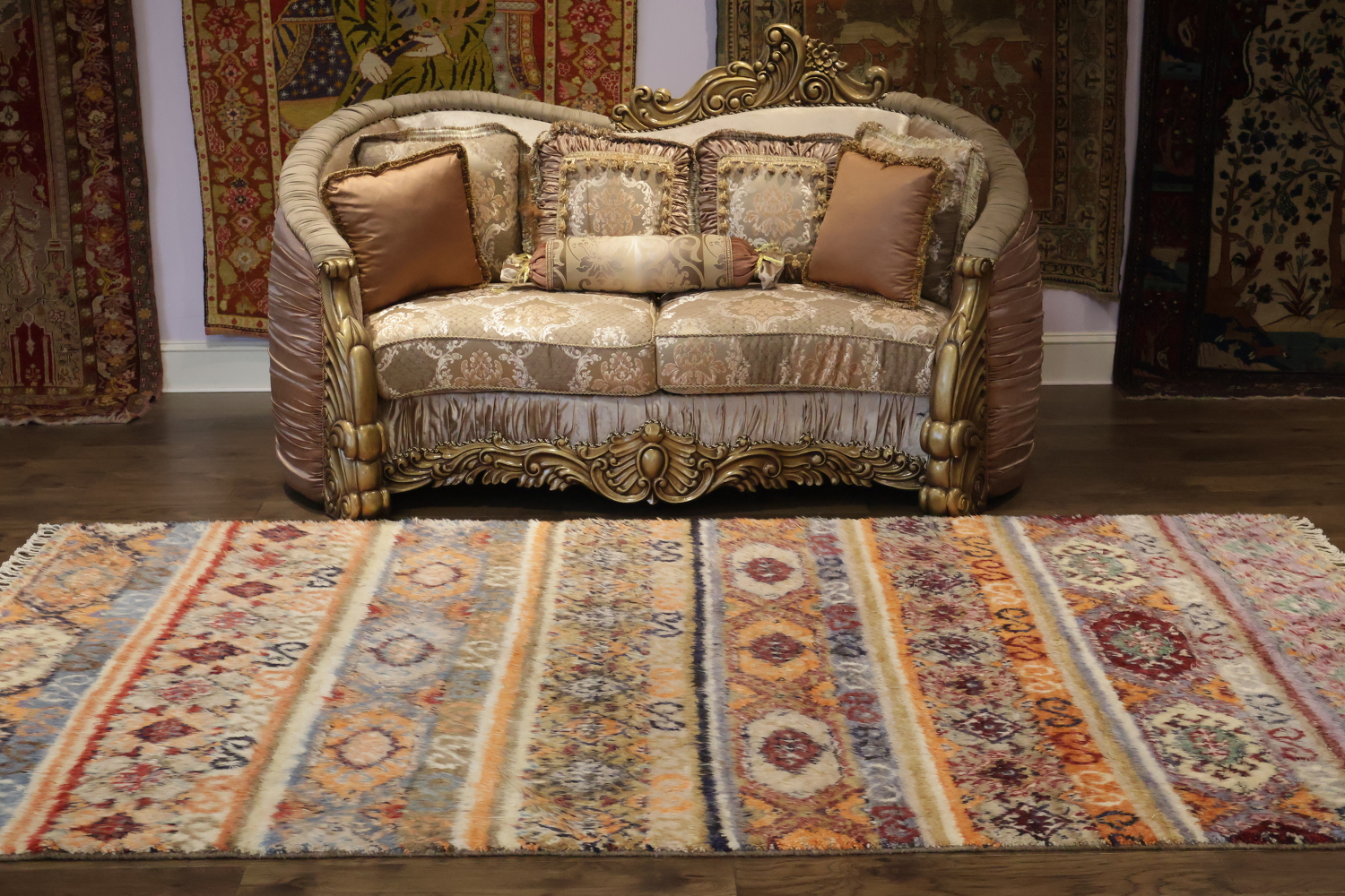 New Moroccan Oriental Modern Wool Area Rug 7x10