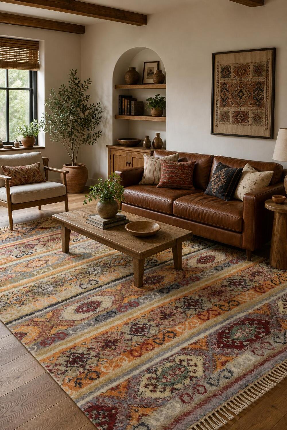 New Moroccan Oriental Modern Wool Area Rug 7x10