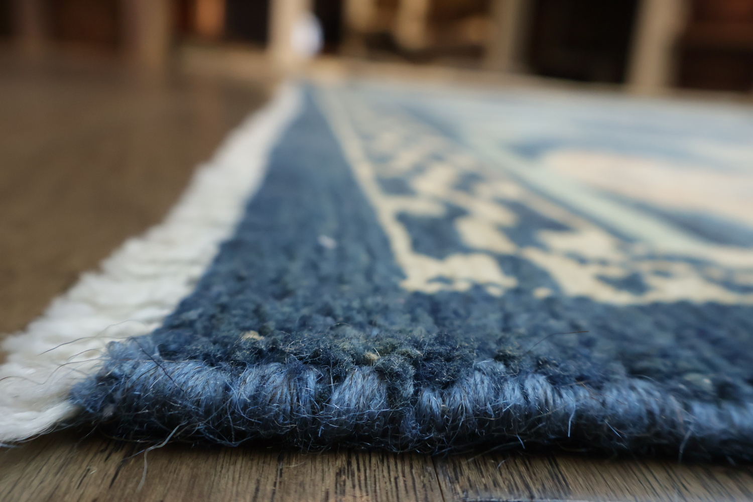 Midnight Blue Authentic Oushak Turkish Iconic Rug 9x11