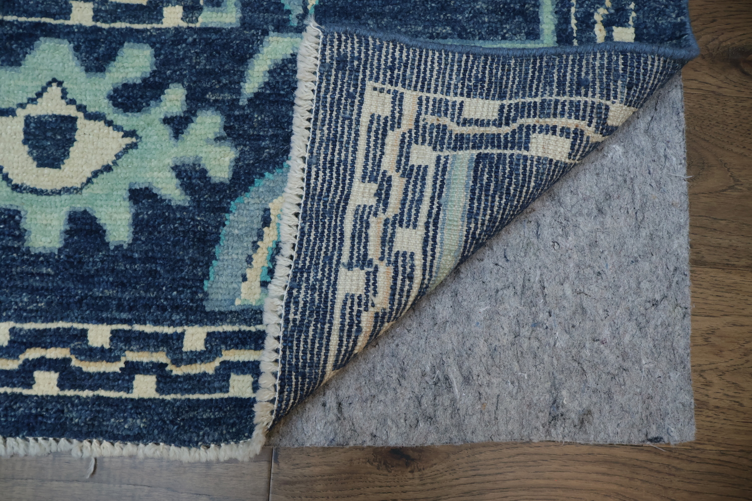 Midnight Blue Authentic Oushak Turkish Iconic Rug 9x11