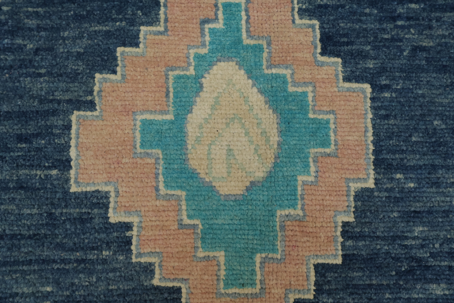 Midnight Blue Authentic Oushak Turkish Iconic Rug 9x11