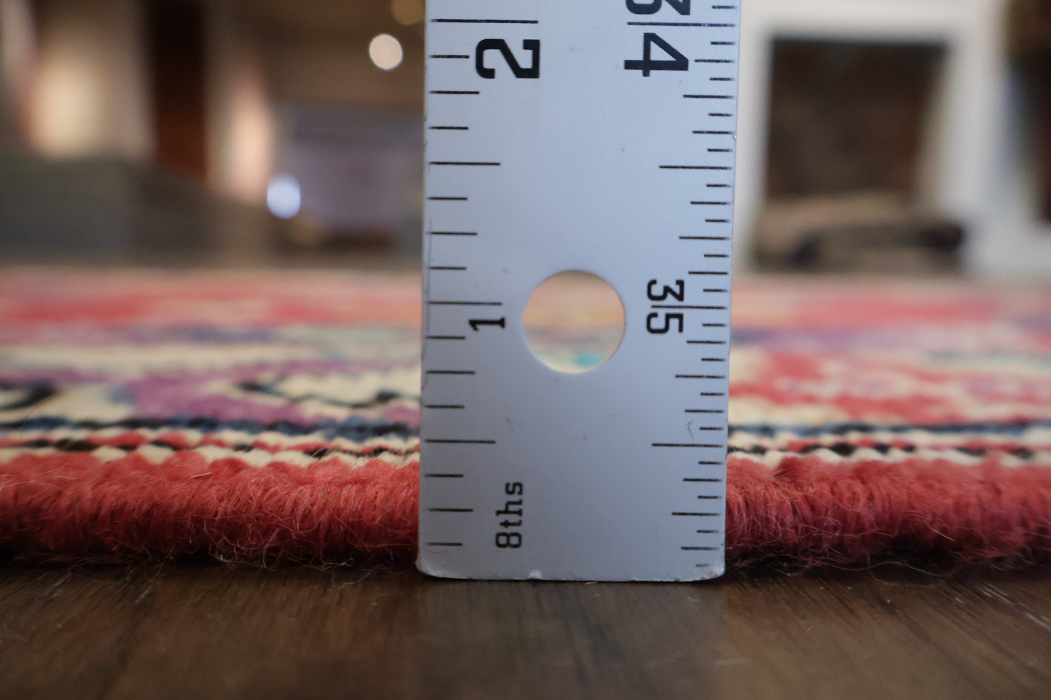 Vibrant Red Oushak Turkish Runner Rug 12' 9'' X 2' 7''