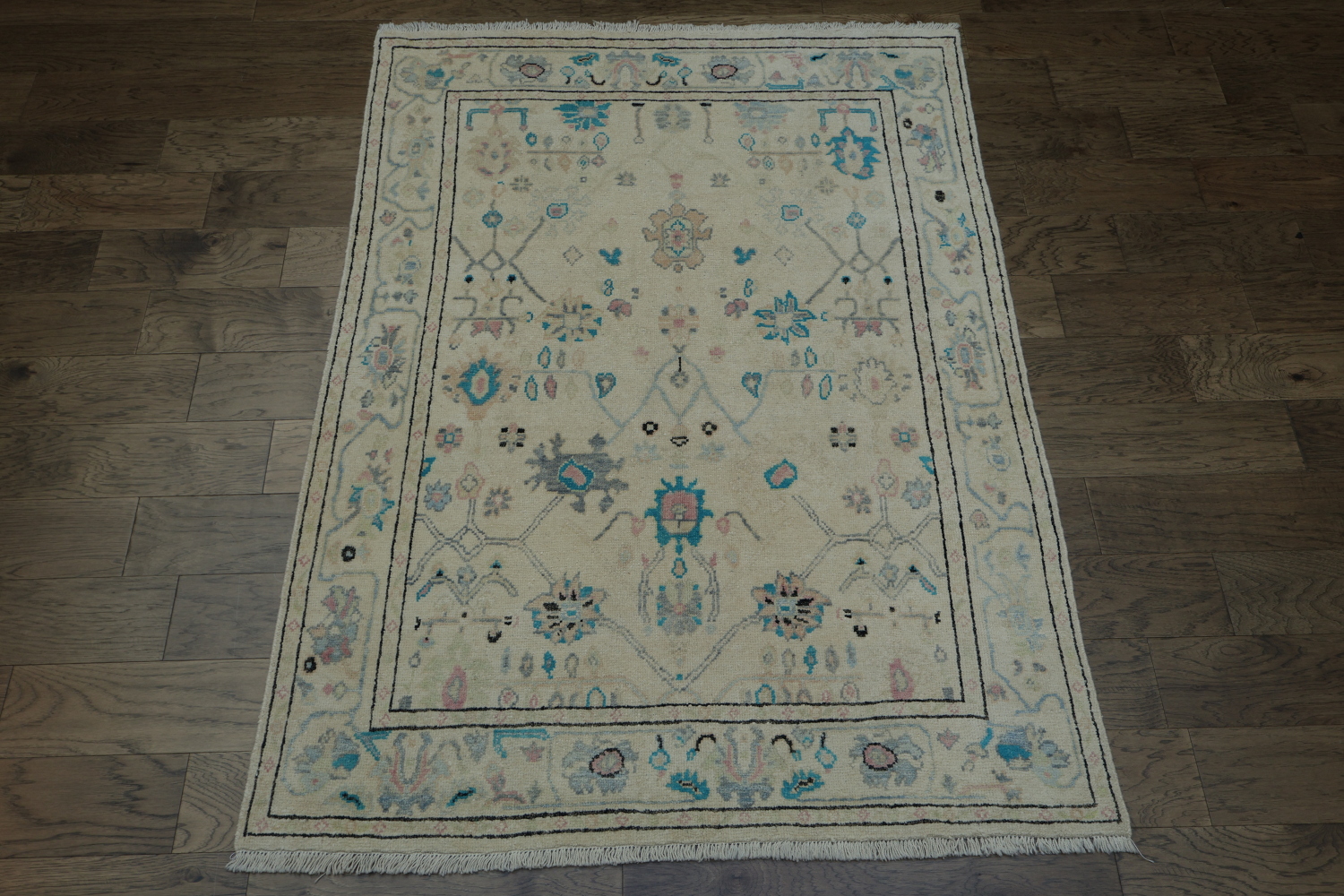 Floral Oushak Oriental Area Rug 5x6