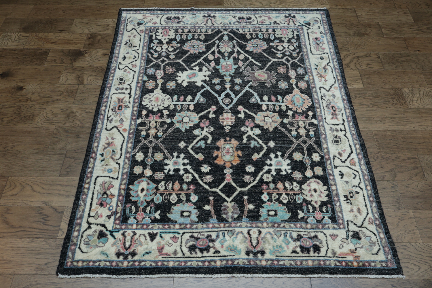 Geometric Oushak Oriental Area Rug 5x6