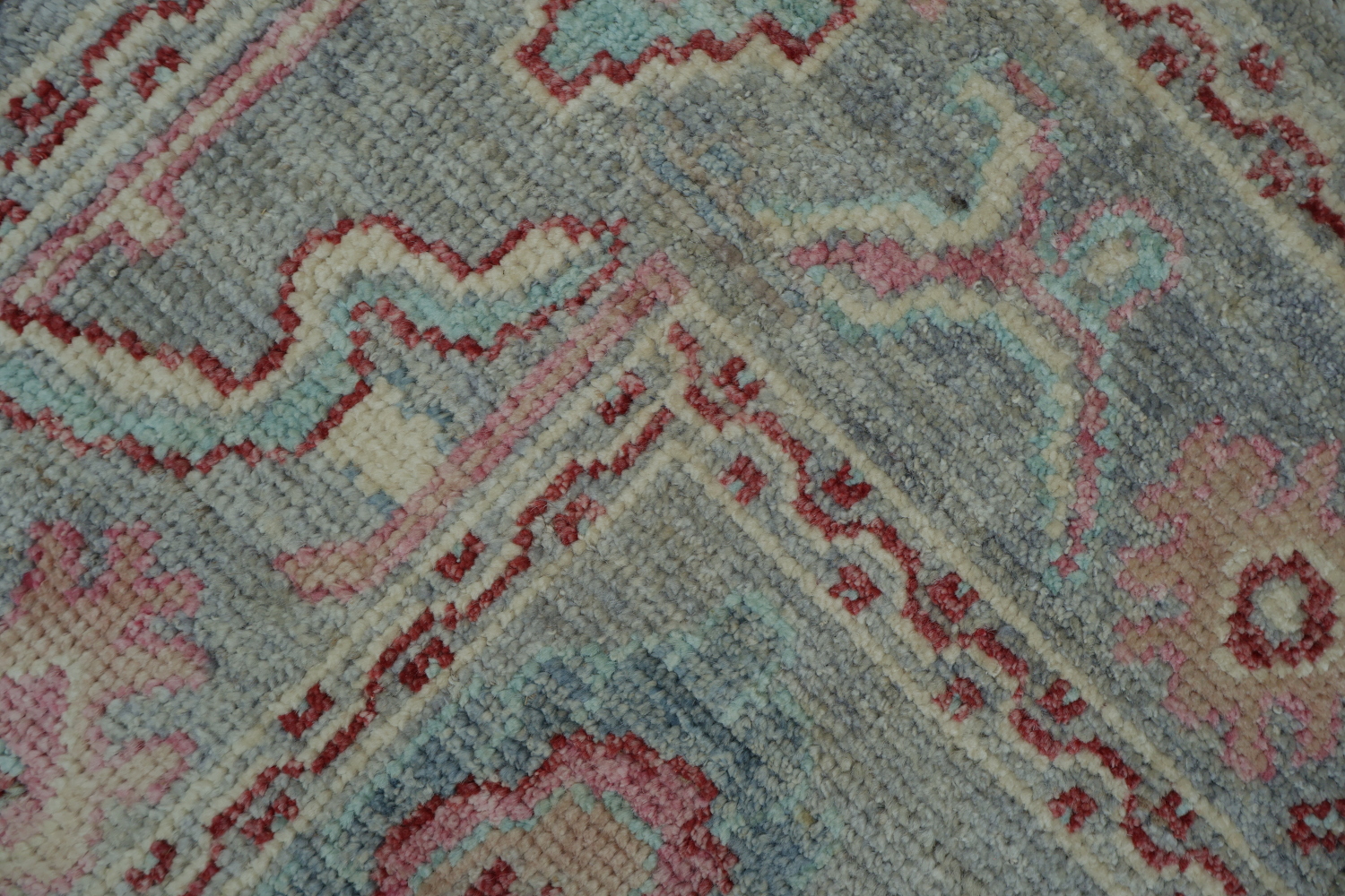 Geometric Authentic Oushak Turkish Oriental Area Rug 5x7