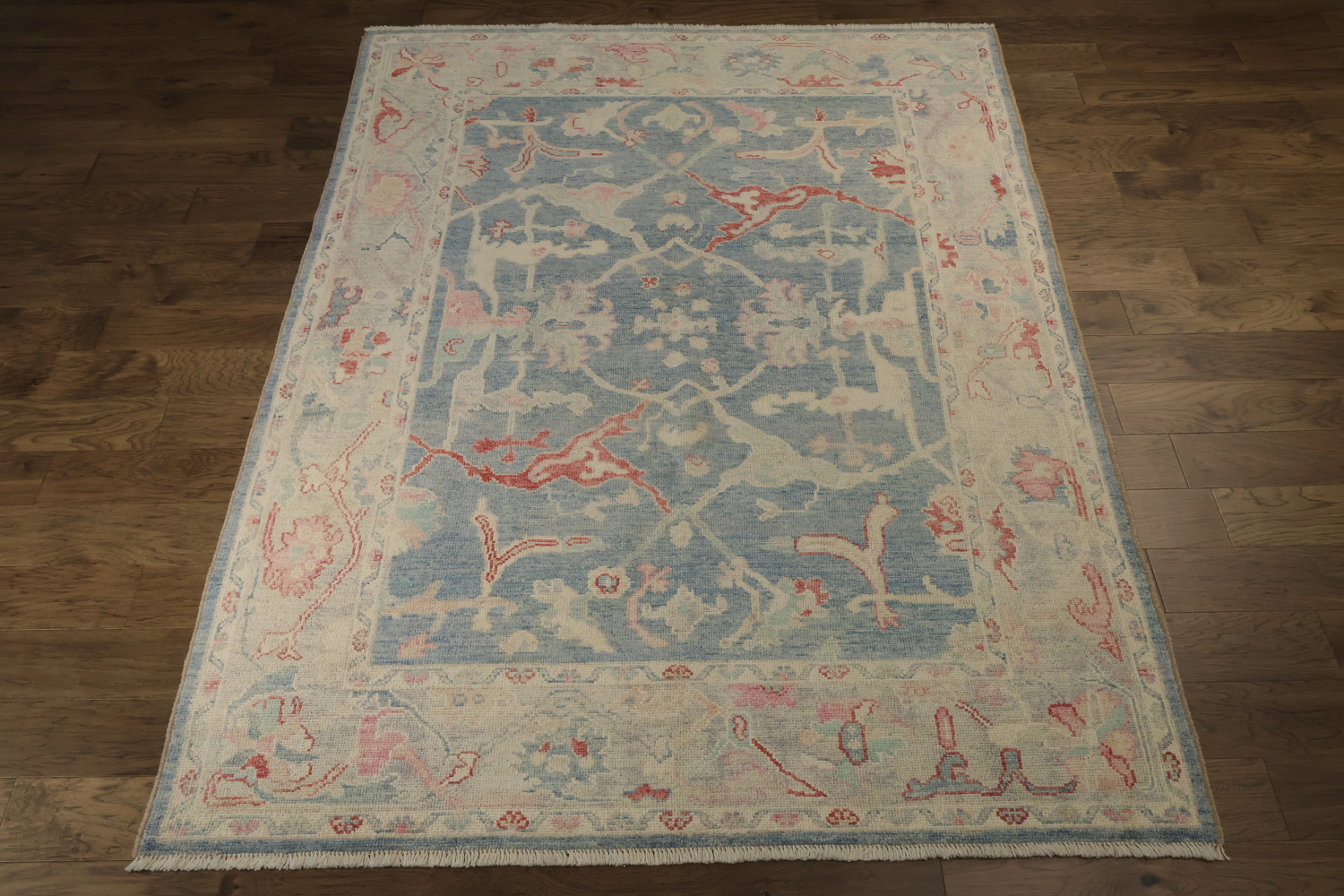 Floral Authentic Oushak Turkish Oriental Area Rug 6x9