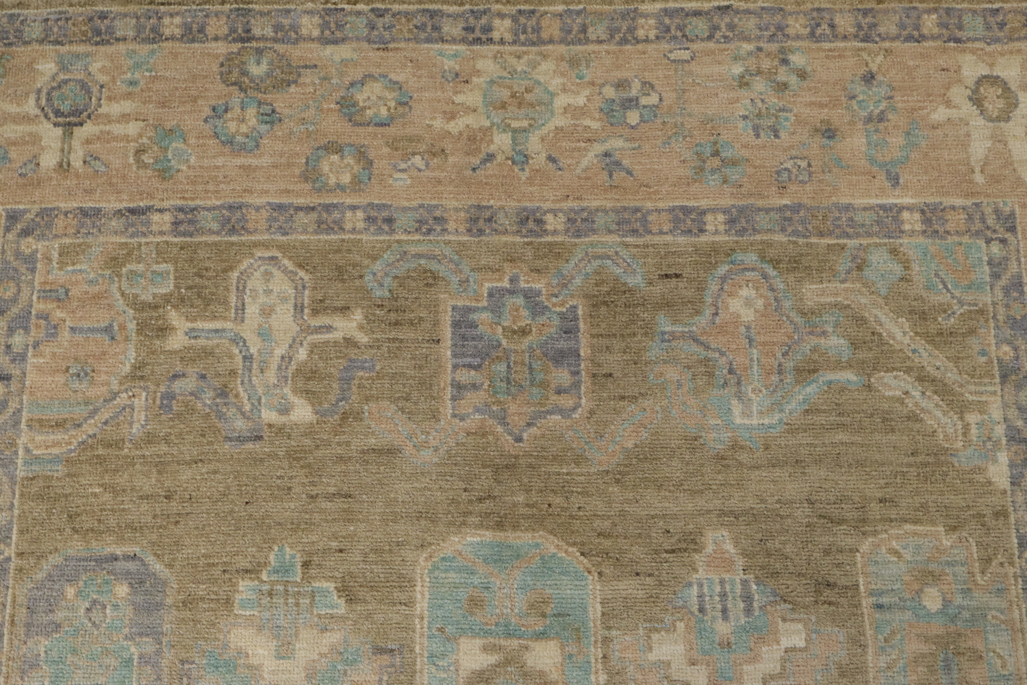 Geometric Authentic Oushak Turkish Oriental Area Rug 6x9