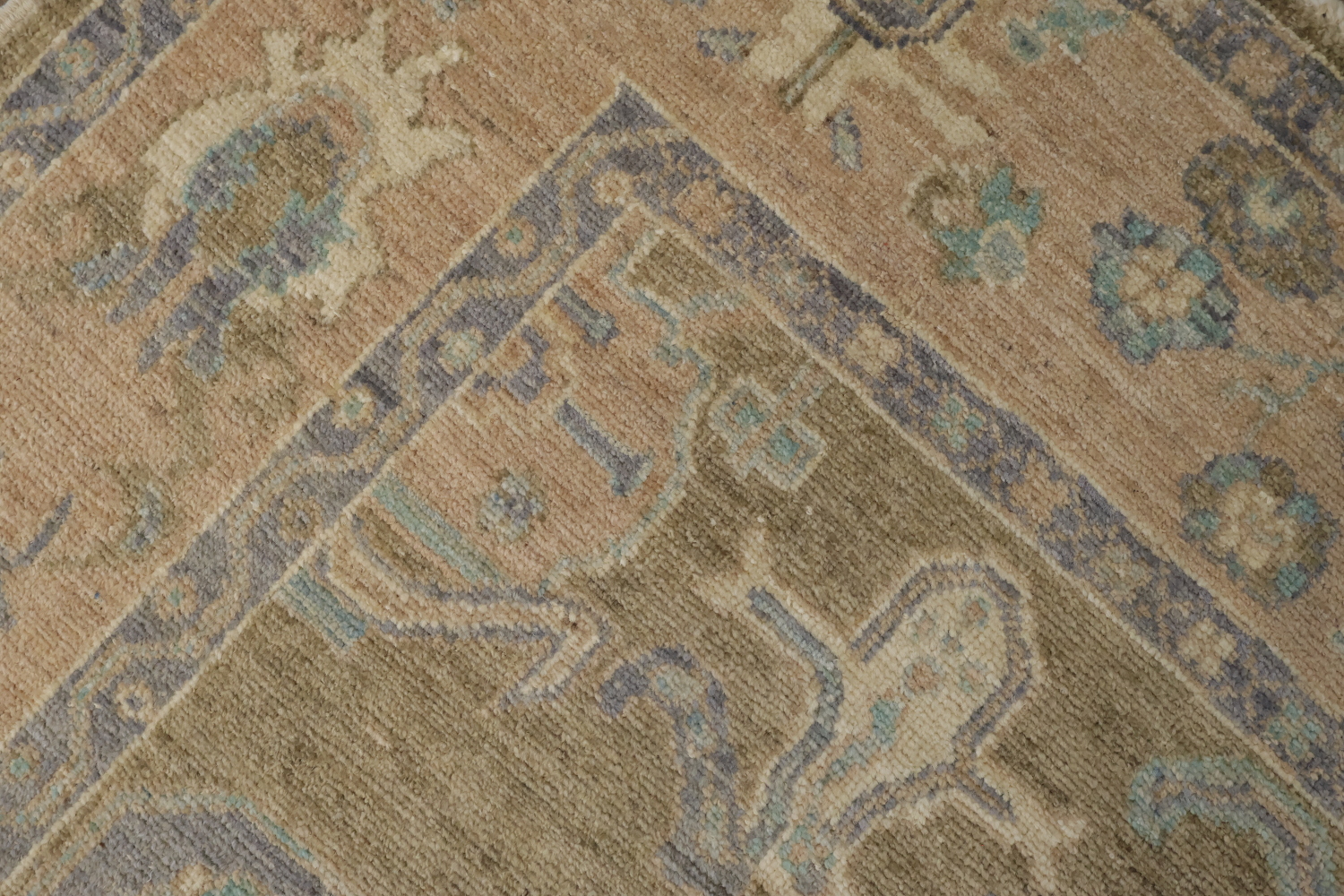 Geometric Authentic Oushak Turkish Oriental Area Rug 6x9