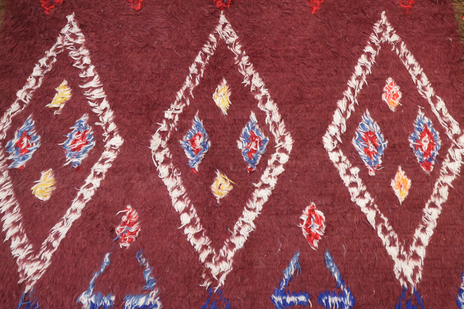 Abstract Moroccan Oriental Wool Rug 6x10