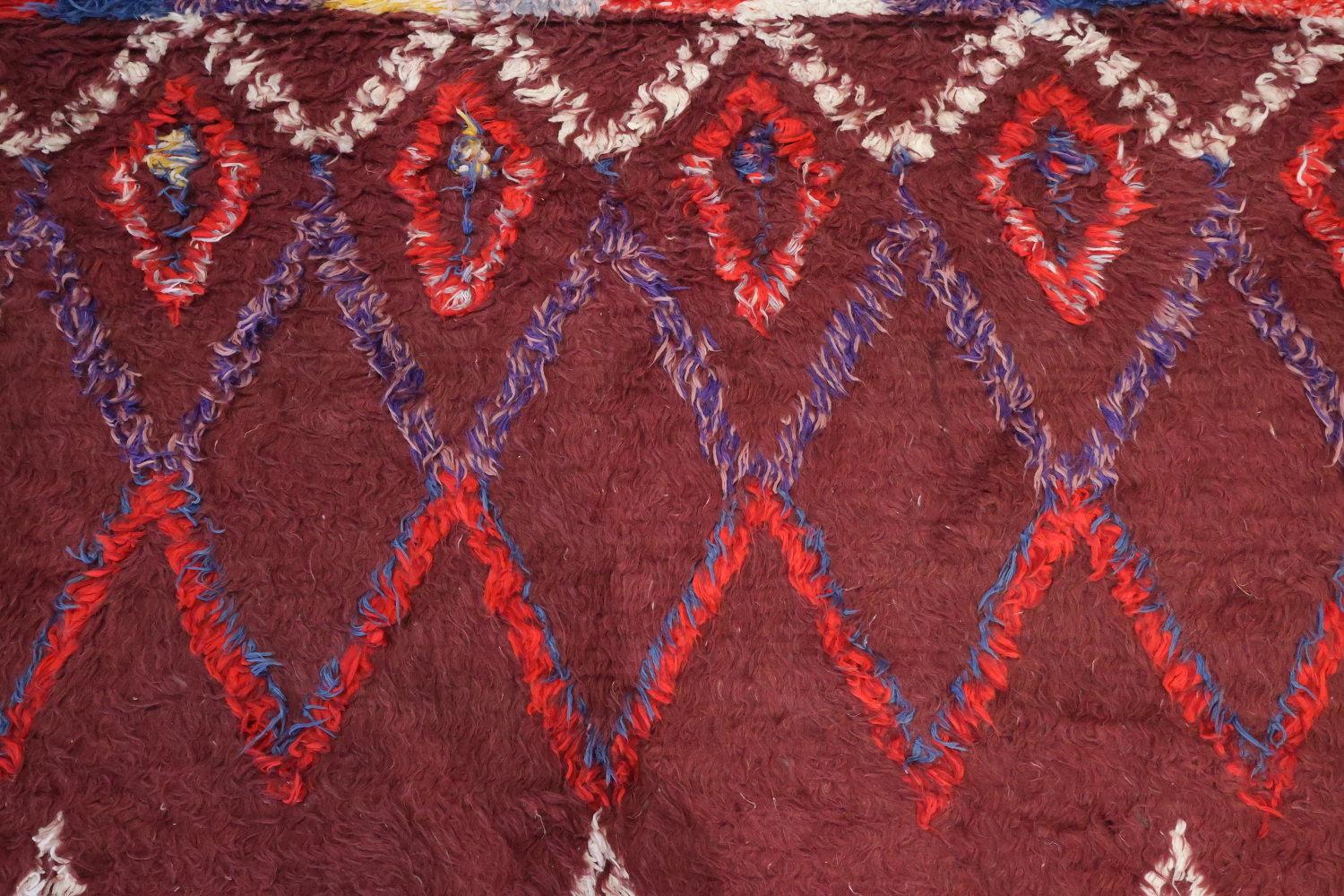 Abstract Moroccan Oriental Wool Rug 6x10