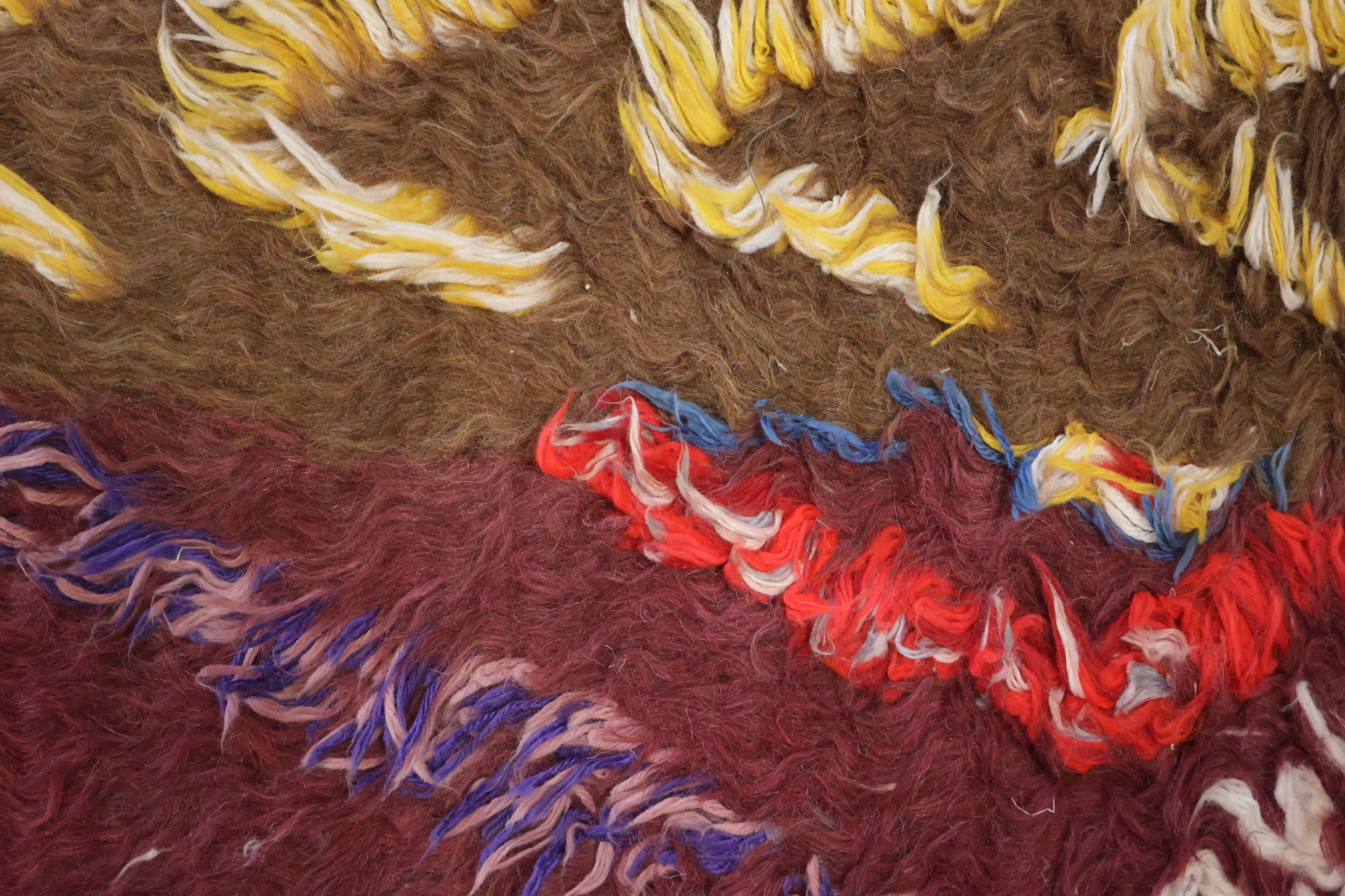 Abstract Moroccan Oriental Wool Rug 6x10