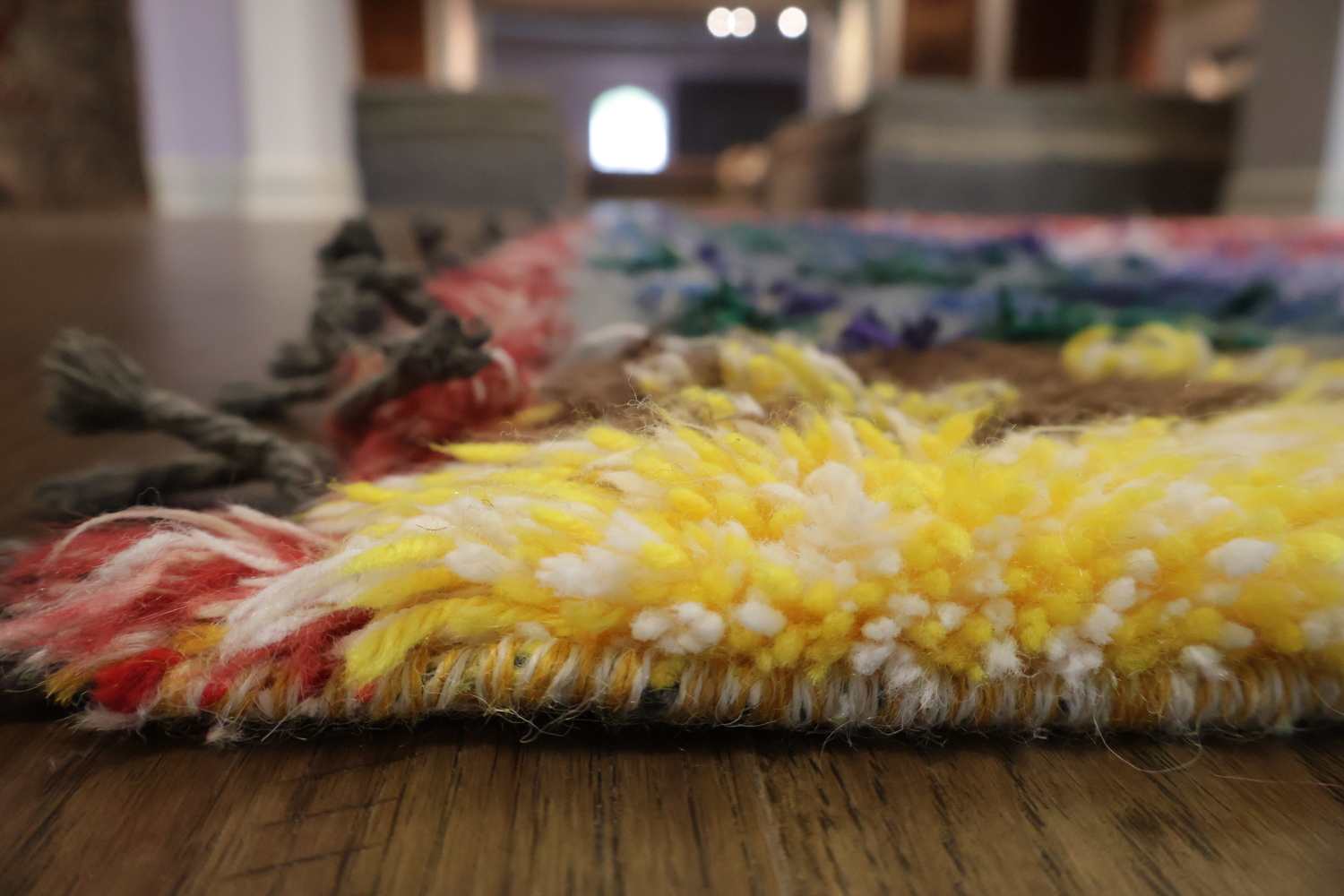 Abstract Moroccan Oriental Wool Rug 6x10