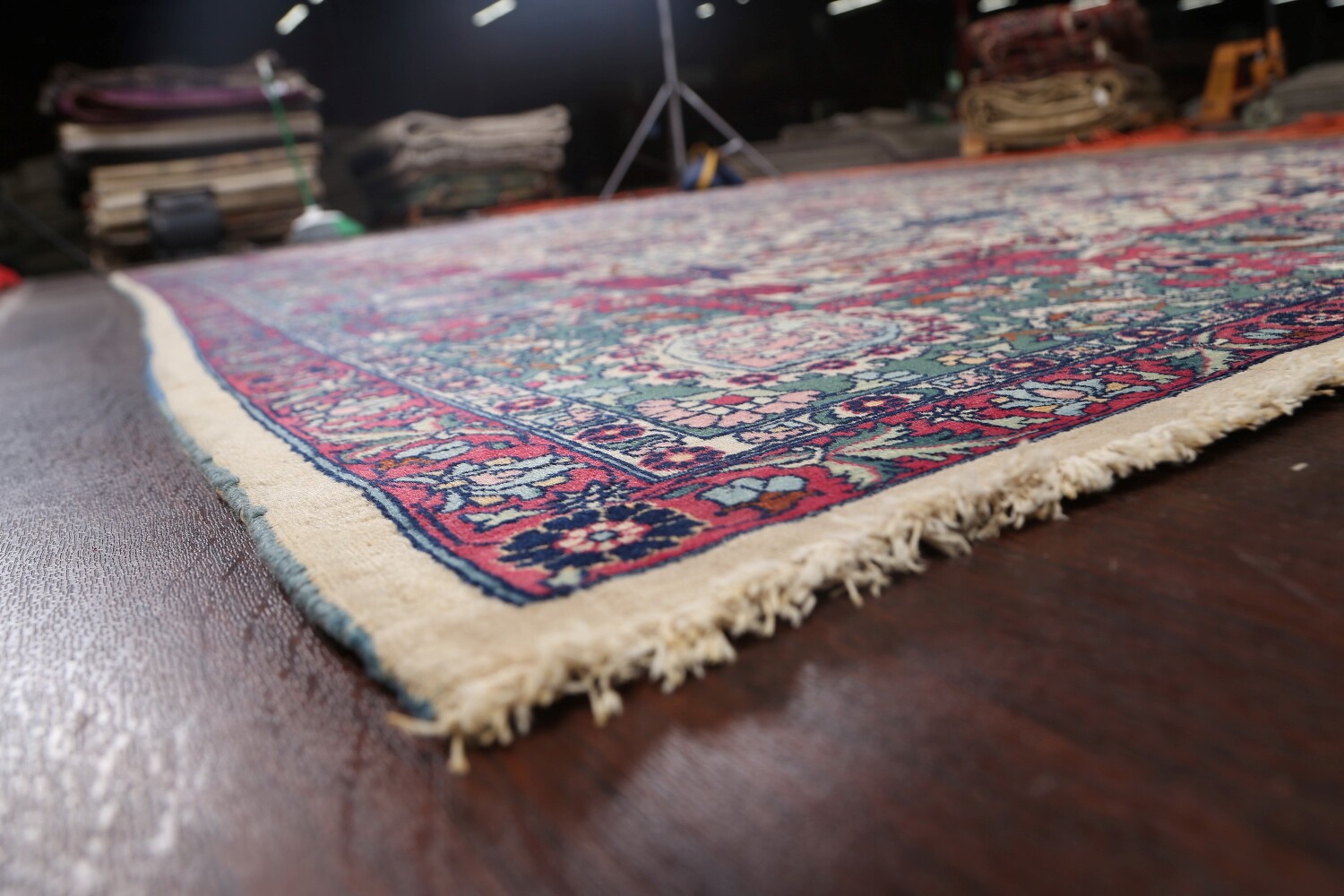 Antique Silk Vegetable Dye Tehran Persian Area Rug 11x14