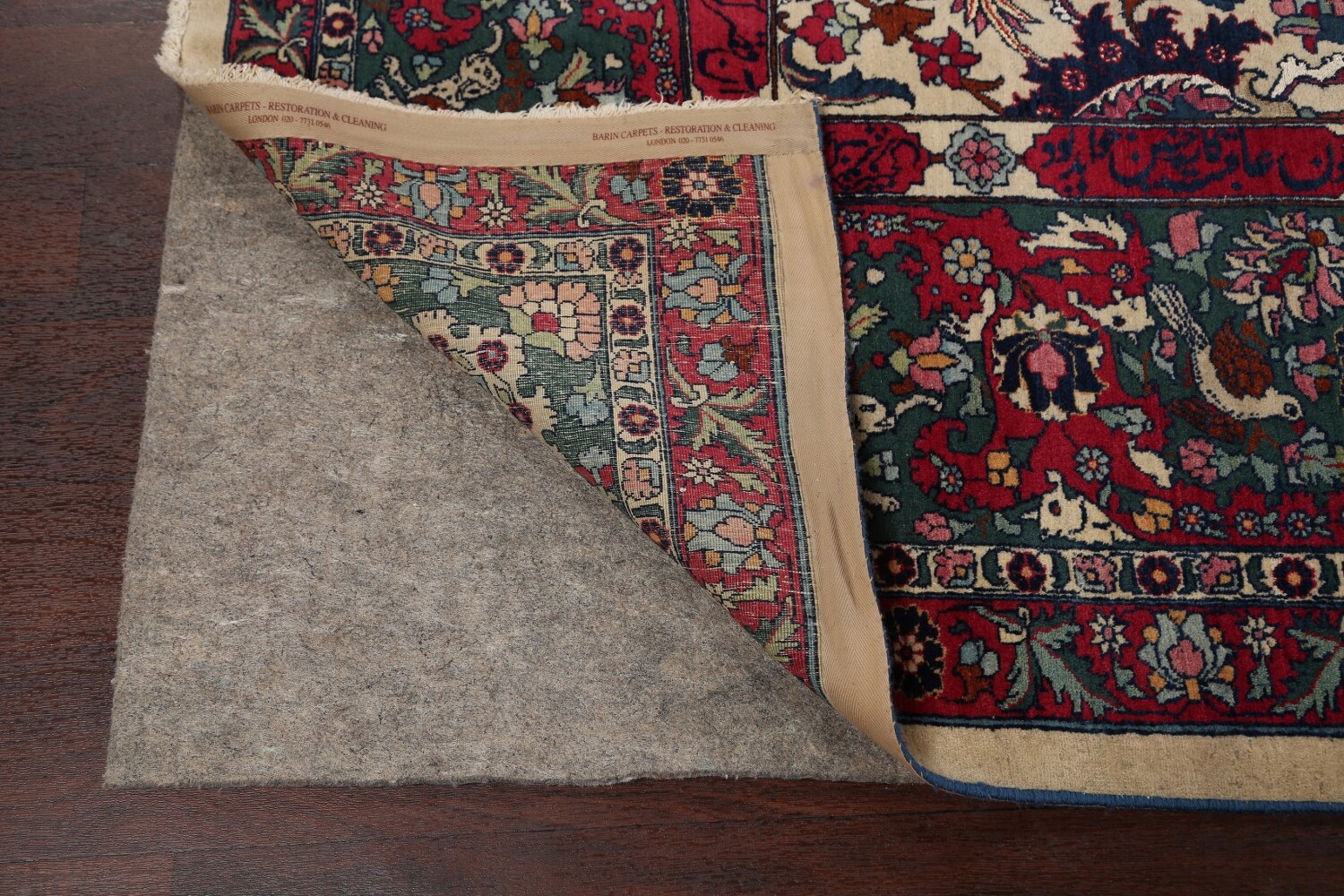 Antique Silk Vegetable Dye Tehran Persian Area Rug 11x14