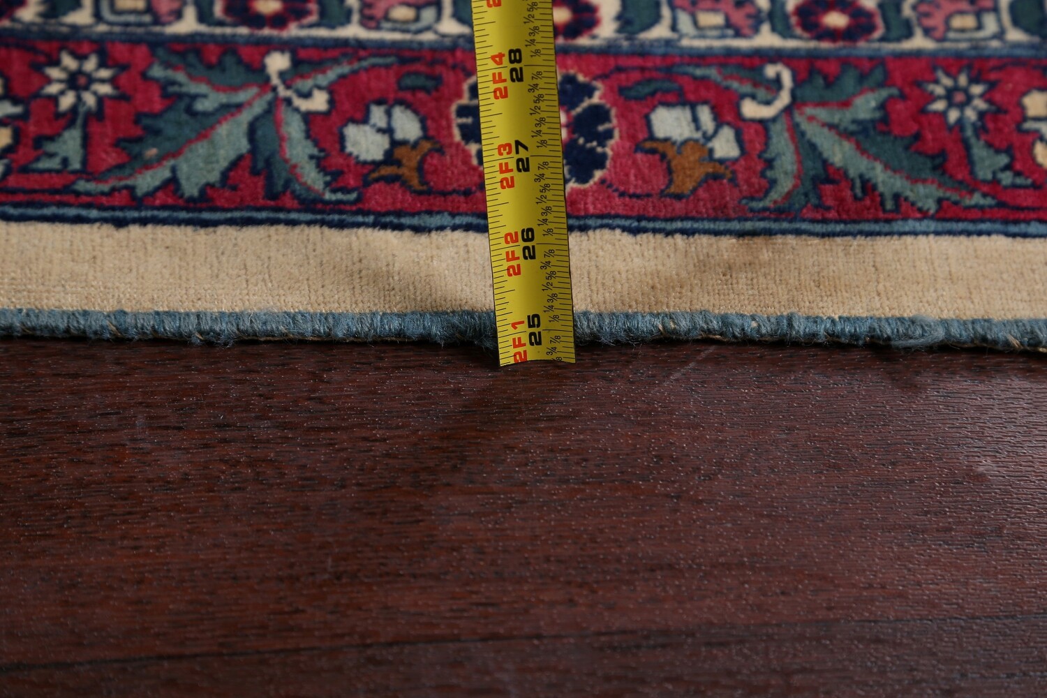 Antique Silk Vegetable Dye Tehran Persian Area Rug 11x14