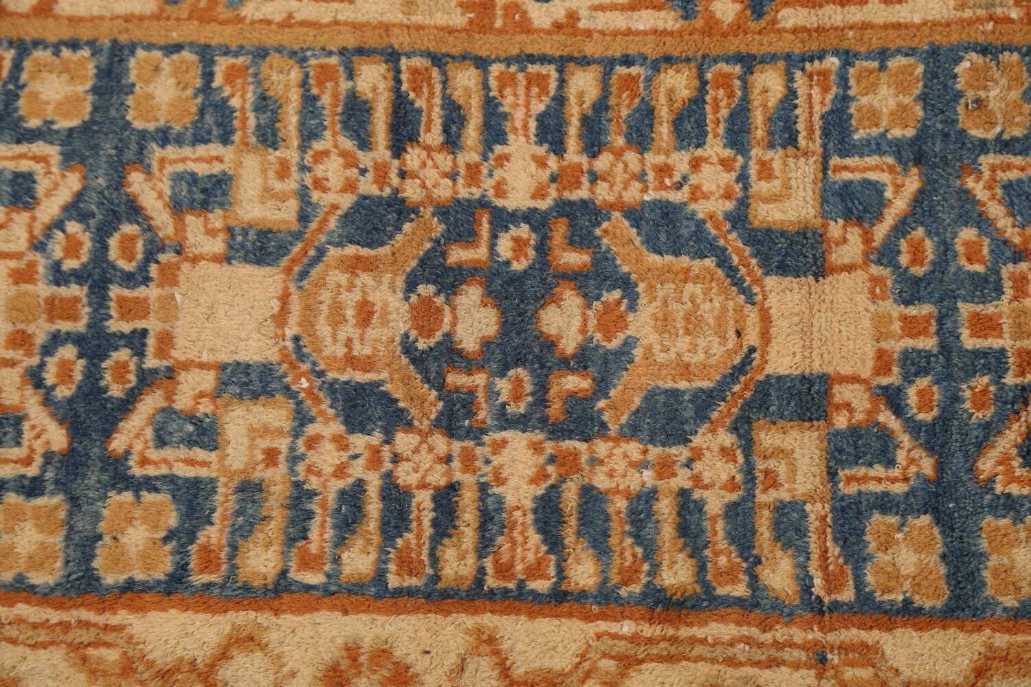 Antique 100% Vegetable Dye Ziegler Sultanabad Persian Area Rug 9x11