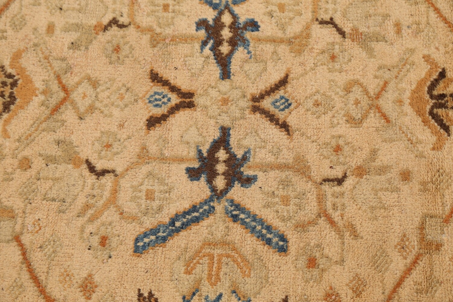 Antique 100% Vegetable Dye Ziegler Sultanabad Persian Area Rug 9x11