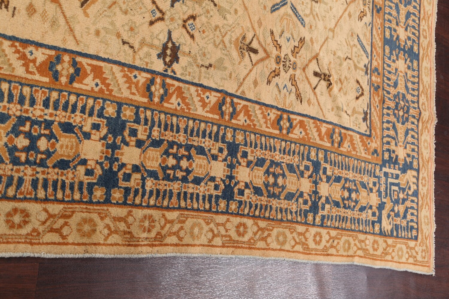 Antique 100% Vegetable Dye Ziegler Sultanabad Persian Area Rug 9x11