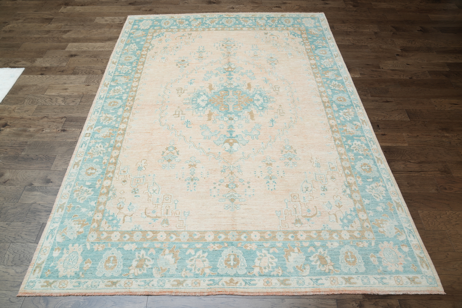Geometric Authentic Oushak Turkish Oriental Area Rug 9x12