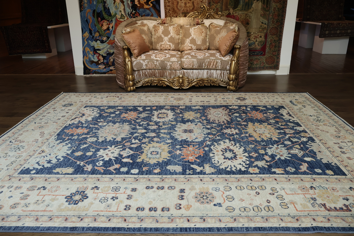 Authentic Oushak Turkish Area Rug 9x12