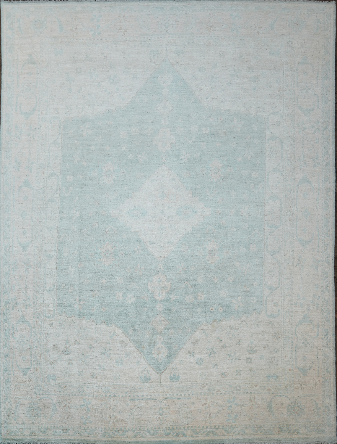 Muted Authentic Oushak Turkish Oriental Area Rug 9x12