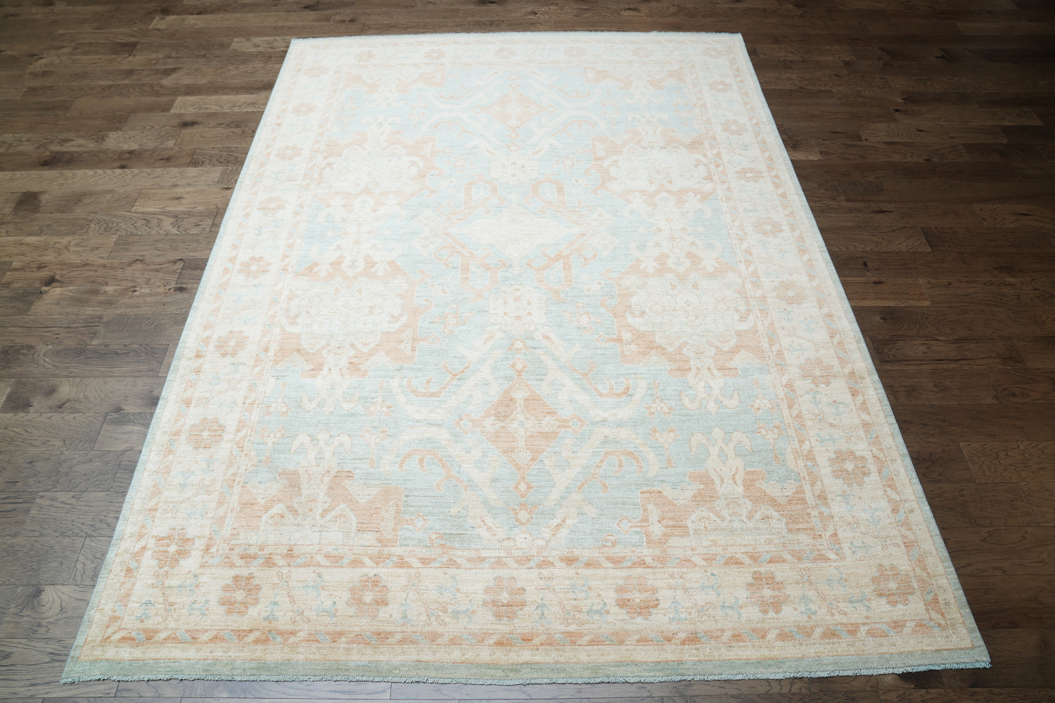 Geometric Authentic Oushak Turkish Oriental Area Rug 9x12