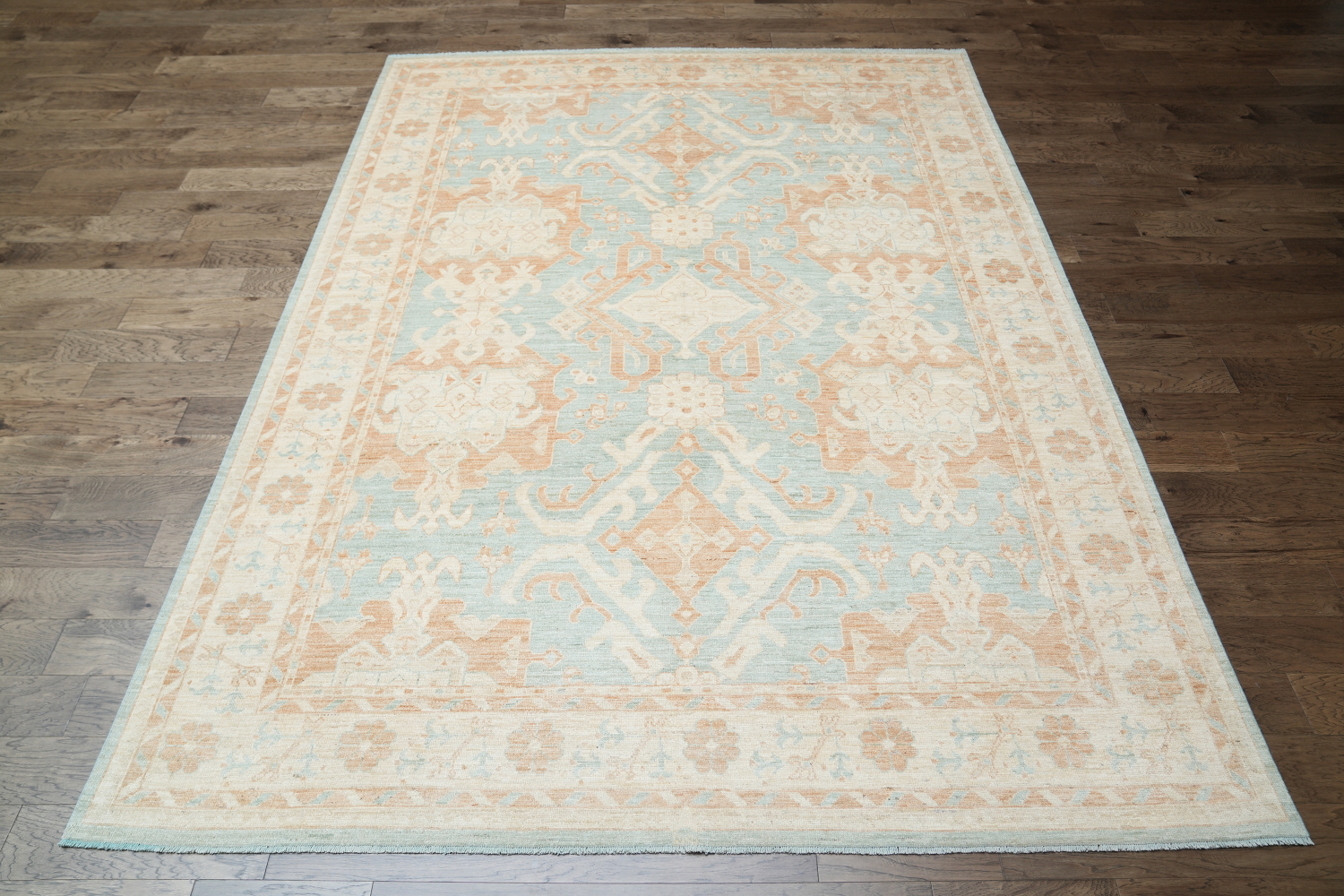 Geometric Authentic Oushak Turkish Oriental Area Rug 9x12
