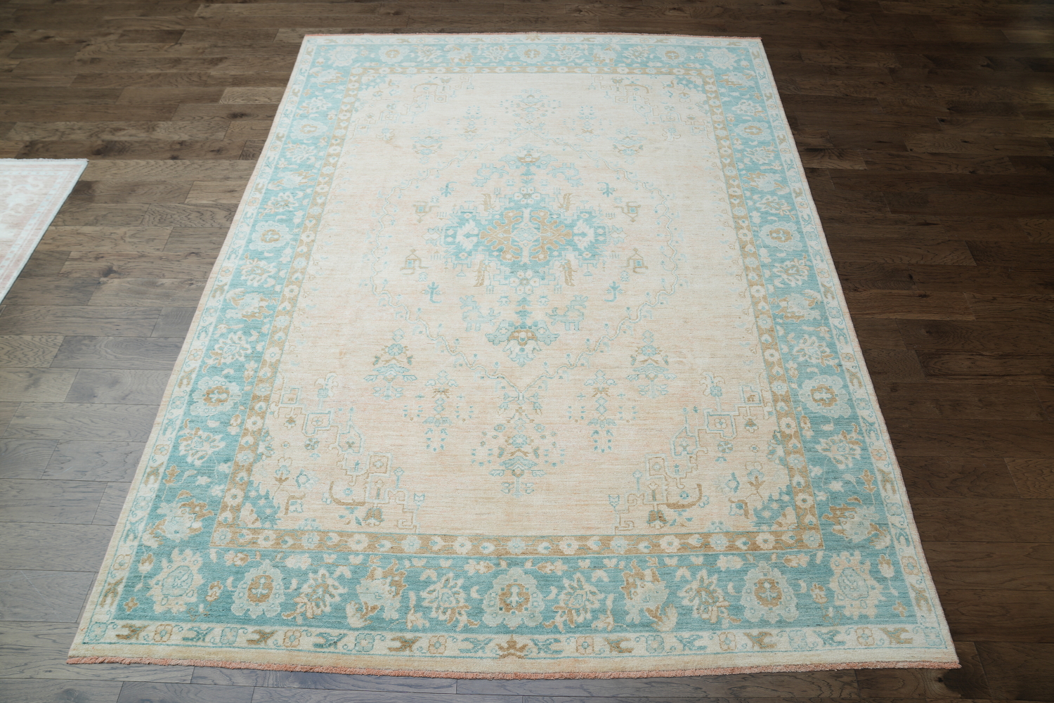 Geometric Authentic Oushak Turkish Oriental Area Rug 9x12