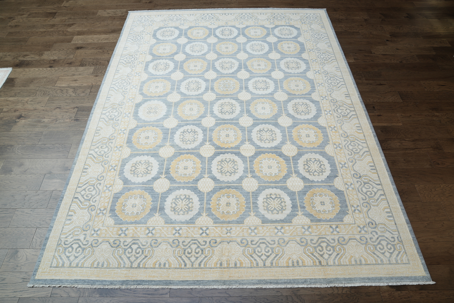 Premium Quality Geometric Khotan Oriental Area Rug 9x12