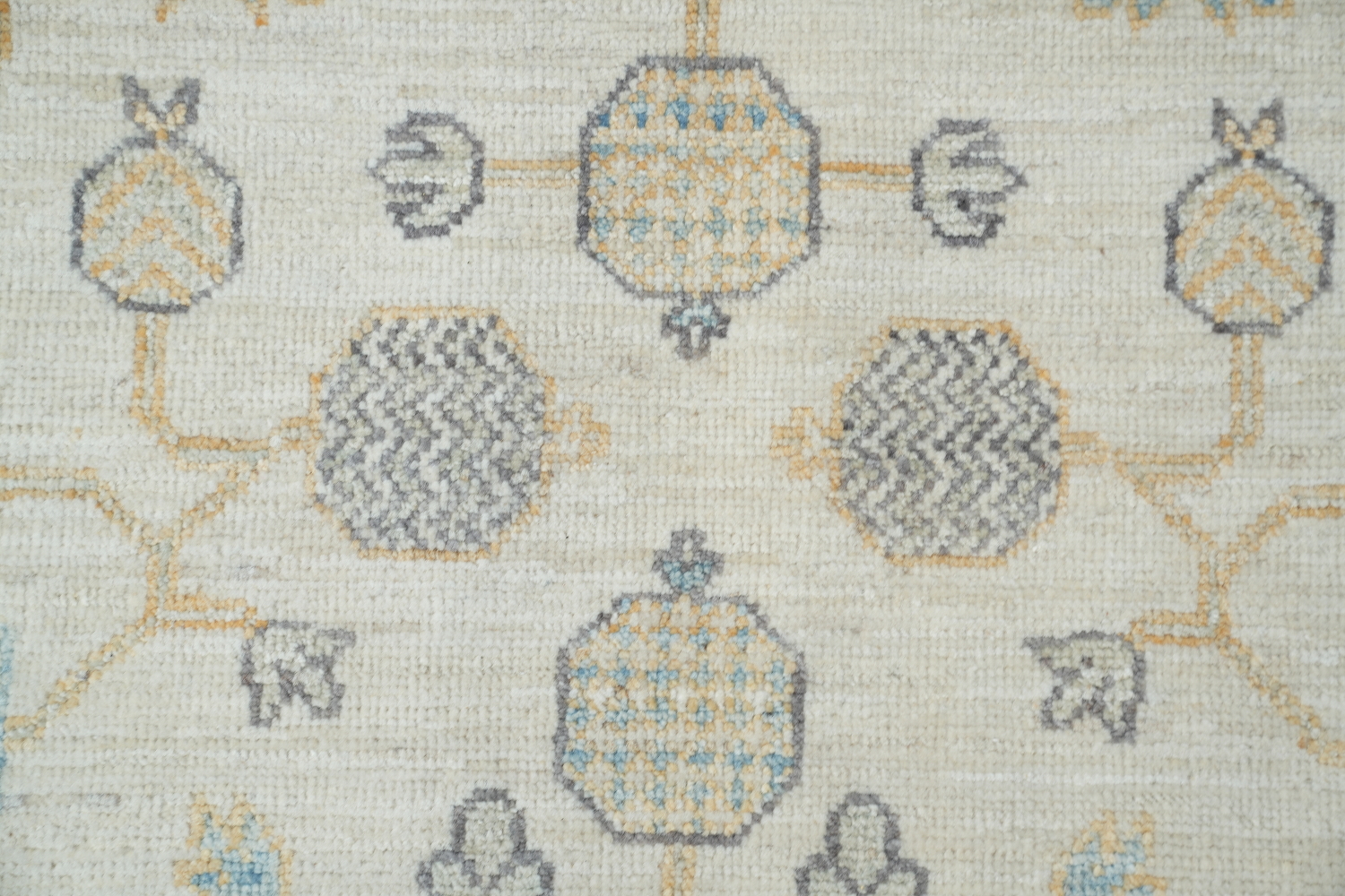 Vegetables Dye Geometric Khotan Oriental Area Rug 9x12