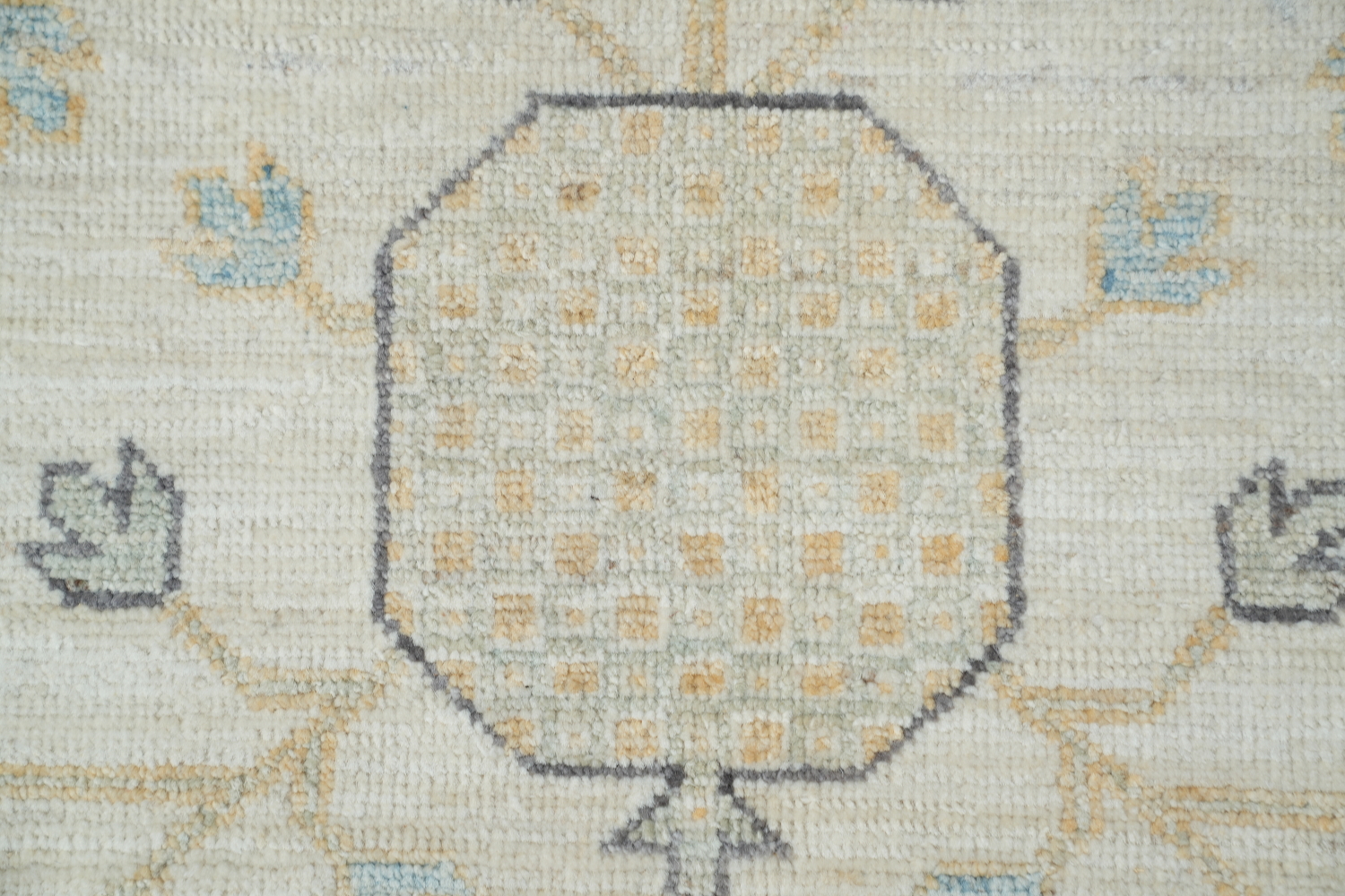 Vegetables Dye Geometric Khotan Oriental Area Rug 9x12