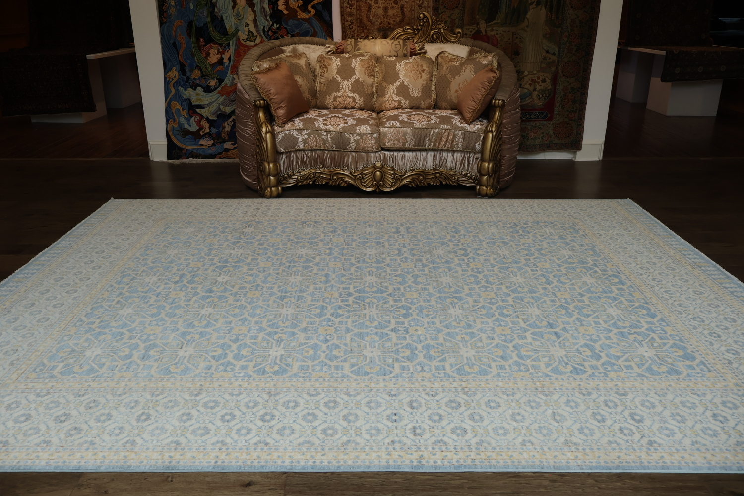 100% Vegetable Dye Khotan Oriental Area Rug 9x12