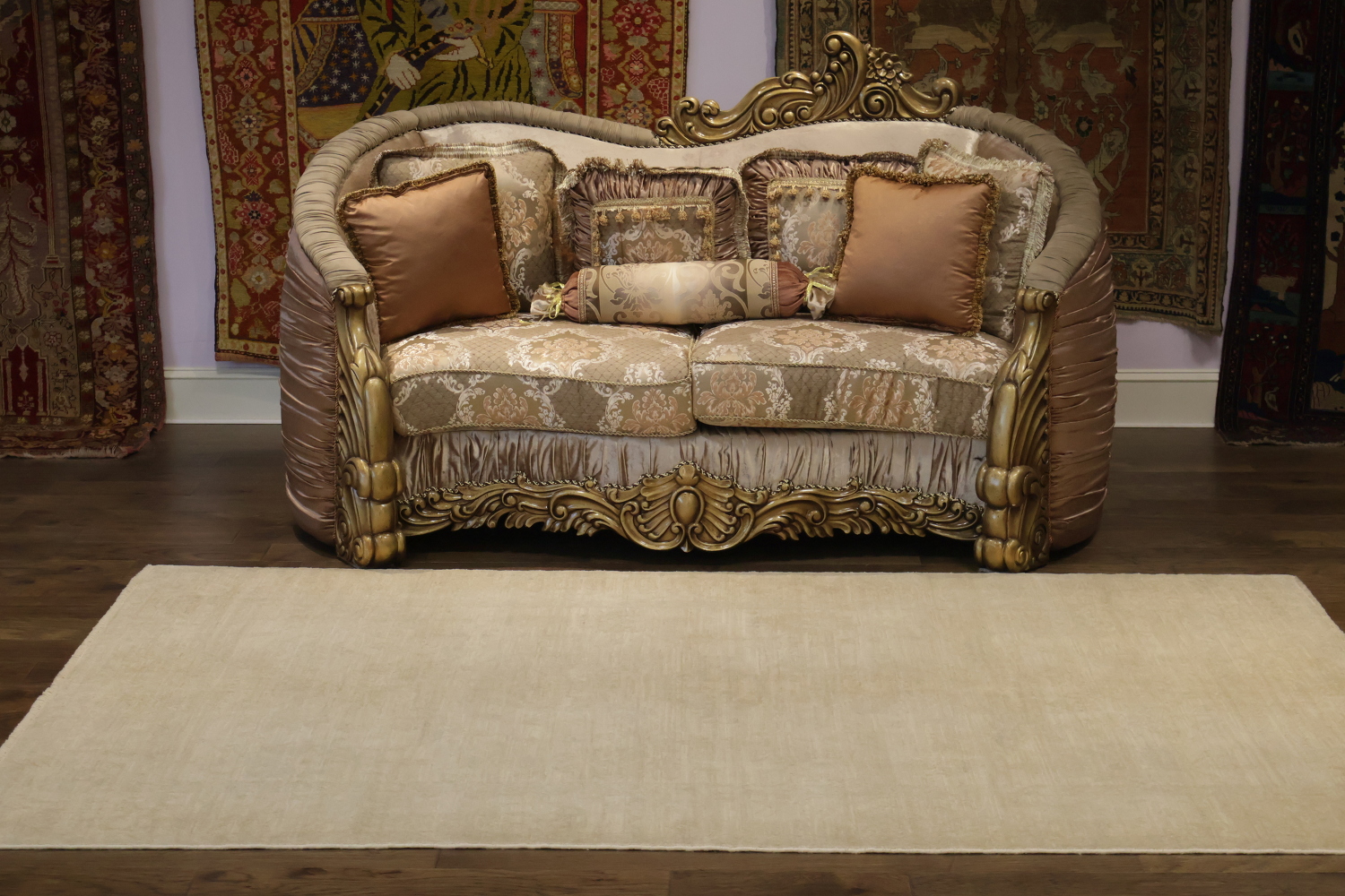 100% Vegetable Dye Distressed Khotan Oriental Area Rug 6x9
