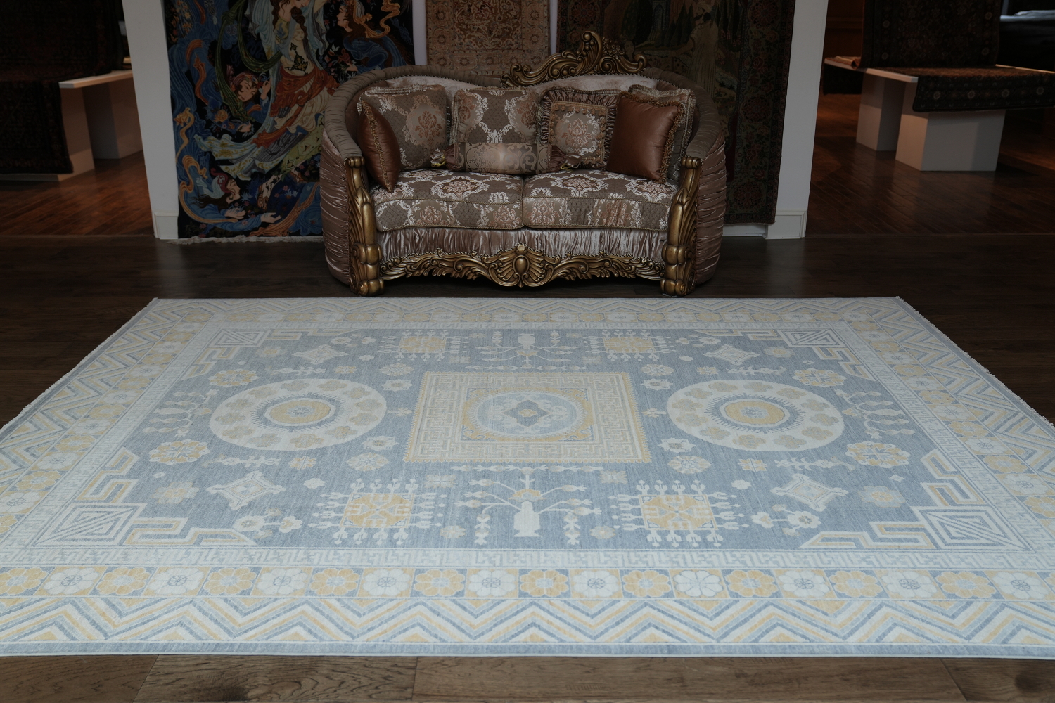 100% Vegetable Dye Khotan Oriental Area Rug 9x12