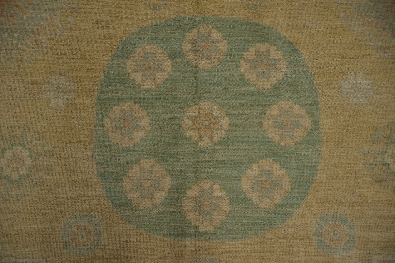 Artisan Crafted Khotan Vegetable Dye Area Rug 9x12 with a Modern Twist