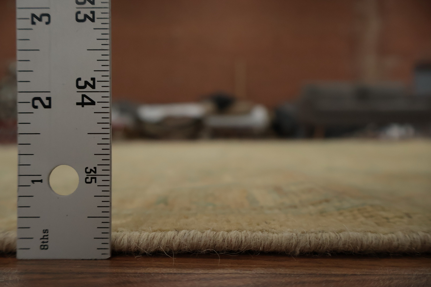 Artisan Crafted Khotan Vegetable Dye Area Rug 9x12 with a Modern Twist