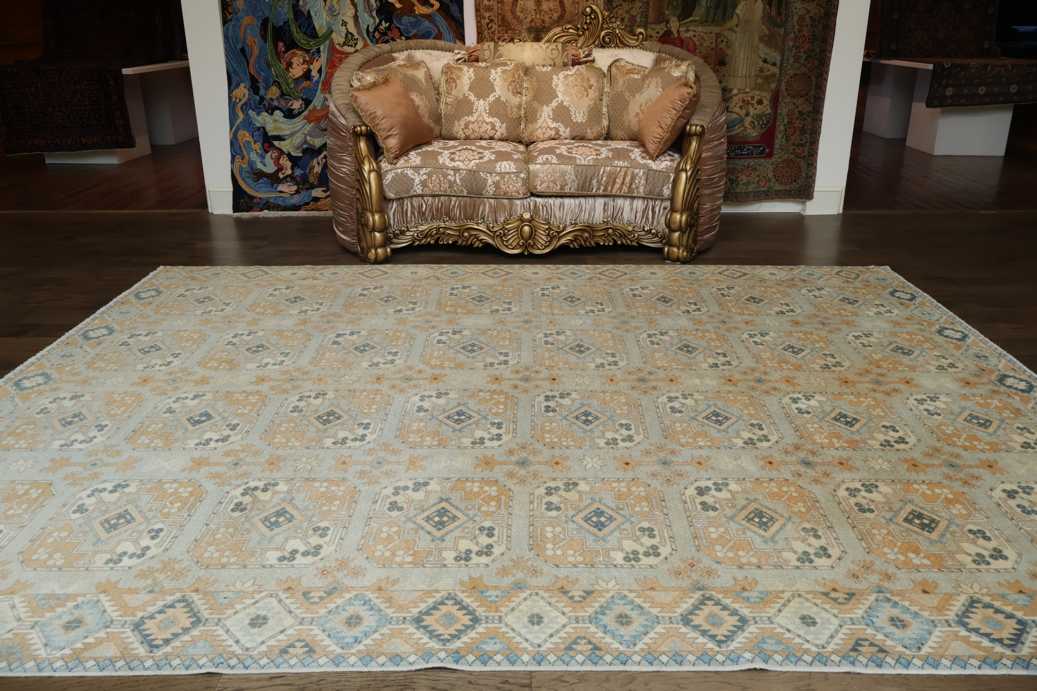 100% Vegetable Dye Khotan Oriental Area Rug 9x12