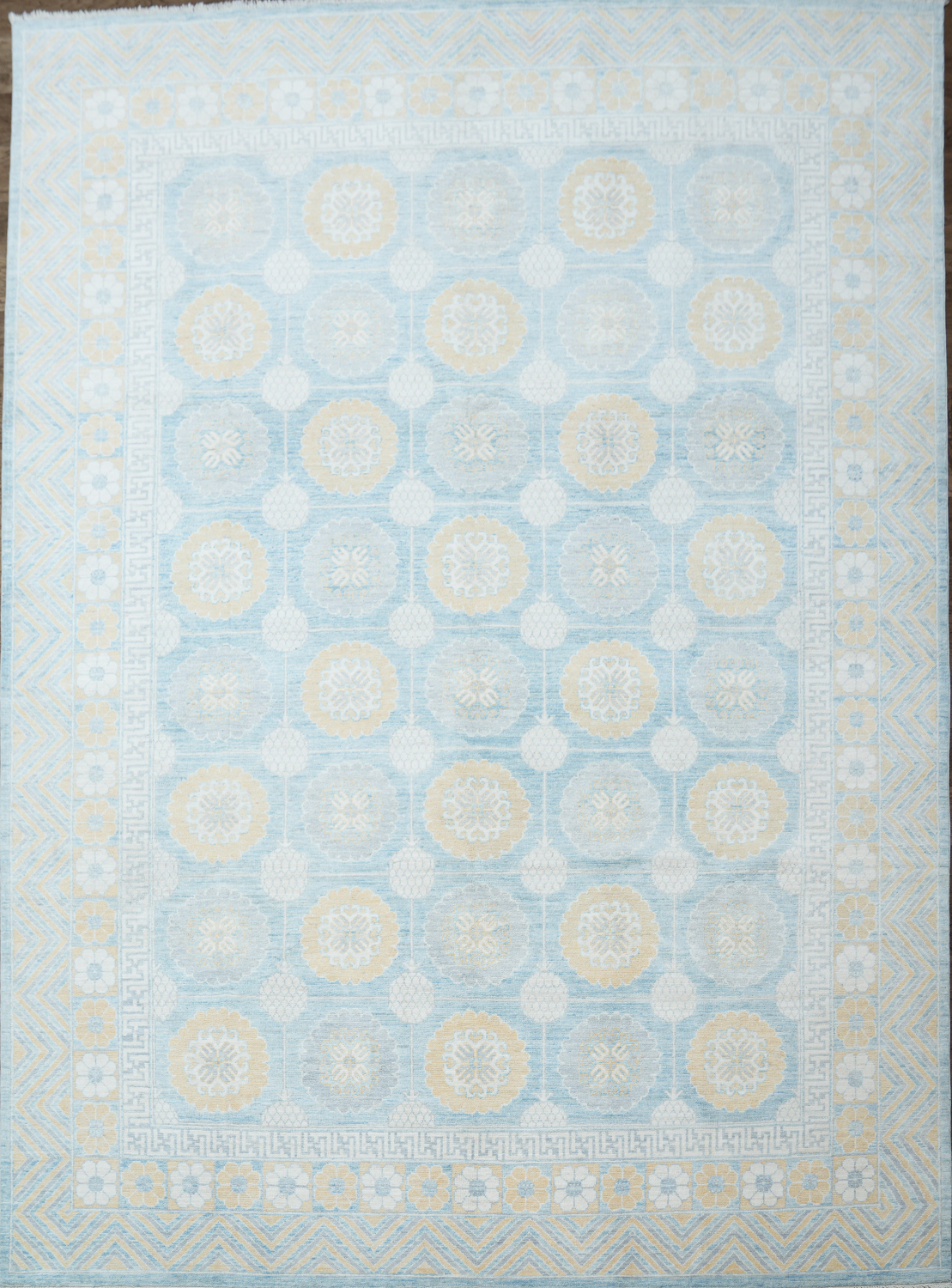 Premium Quality Vegetable Dye Khotan Oriental Area Rug 9x12