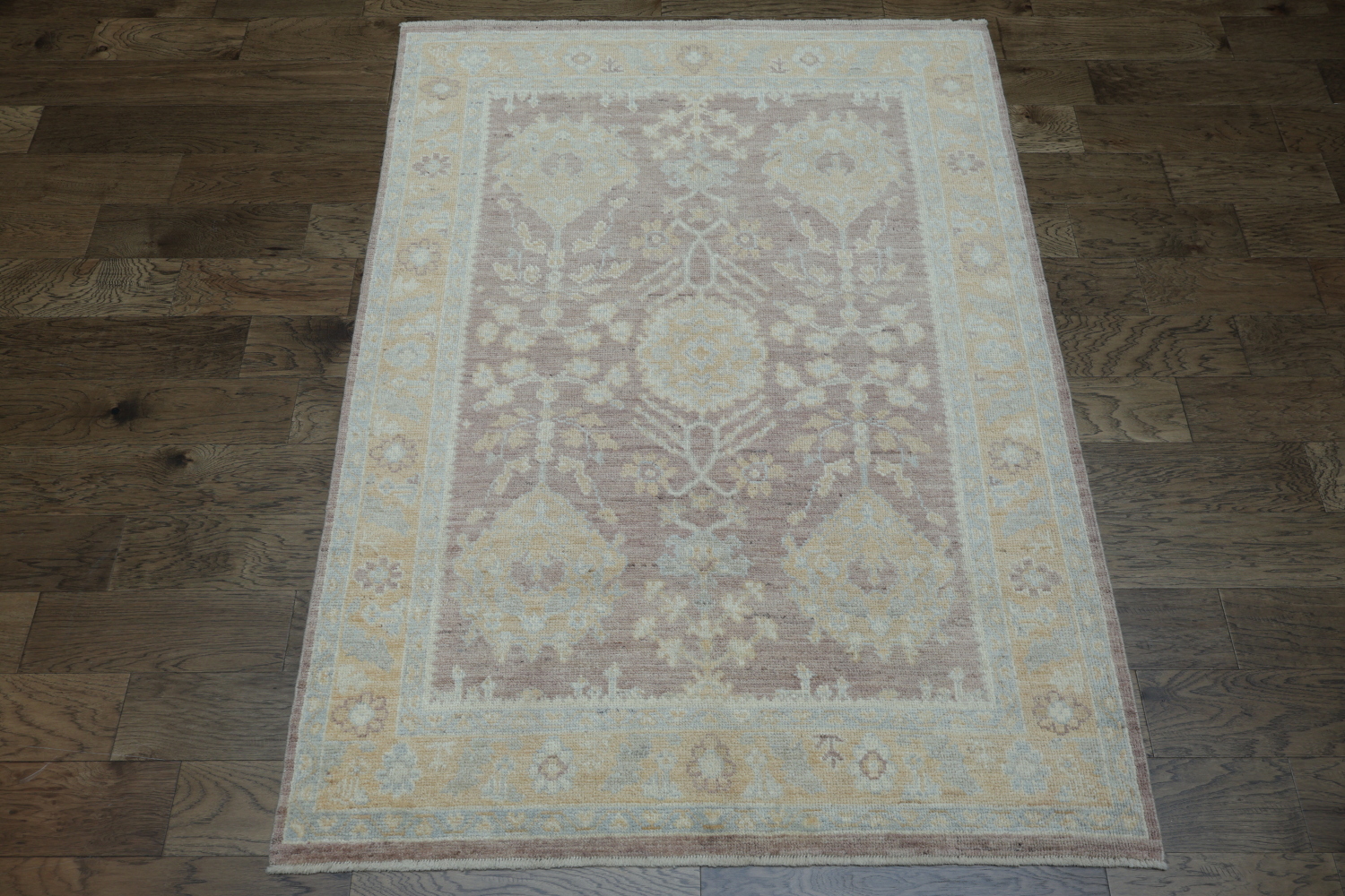 100% Vegetable Dye Authentic Oushak Oriental Area Rug 5x7