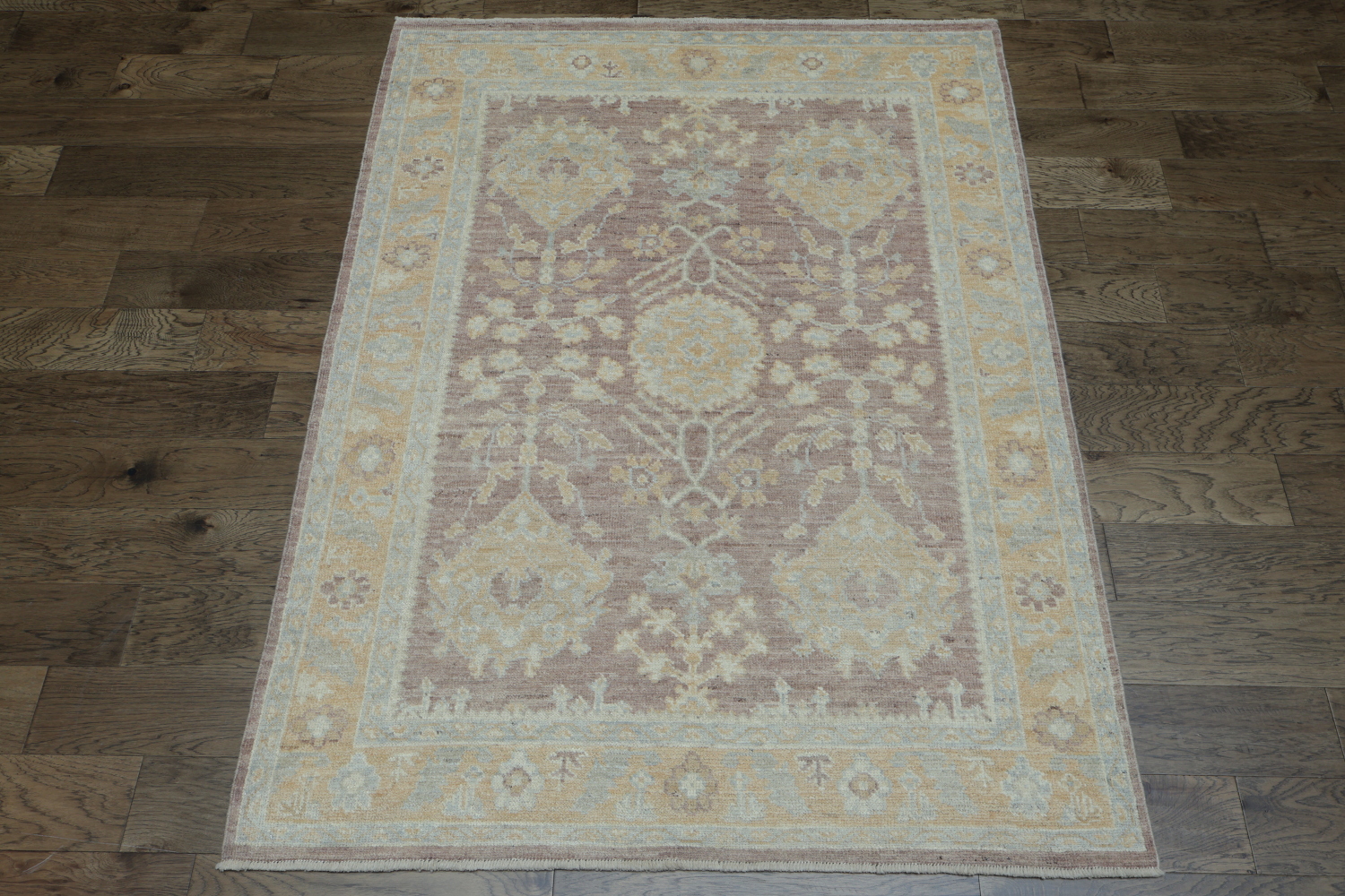 100% Vegetable Dye Authentic Oushak Oriental Area Rug 5x7